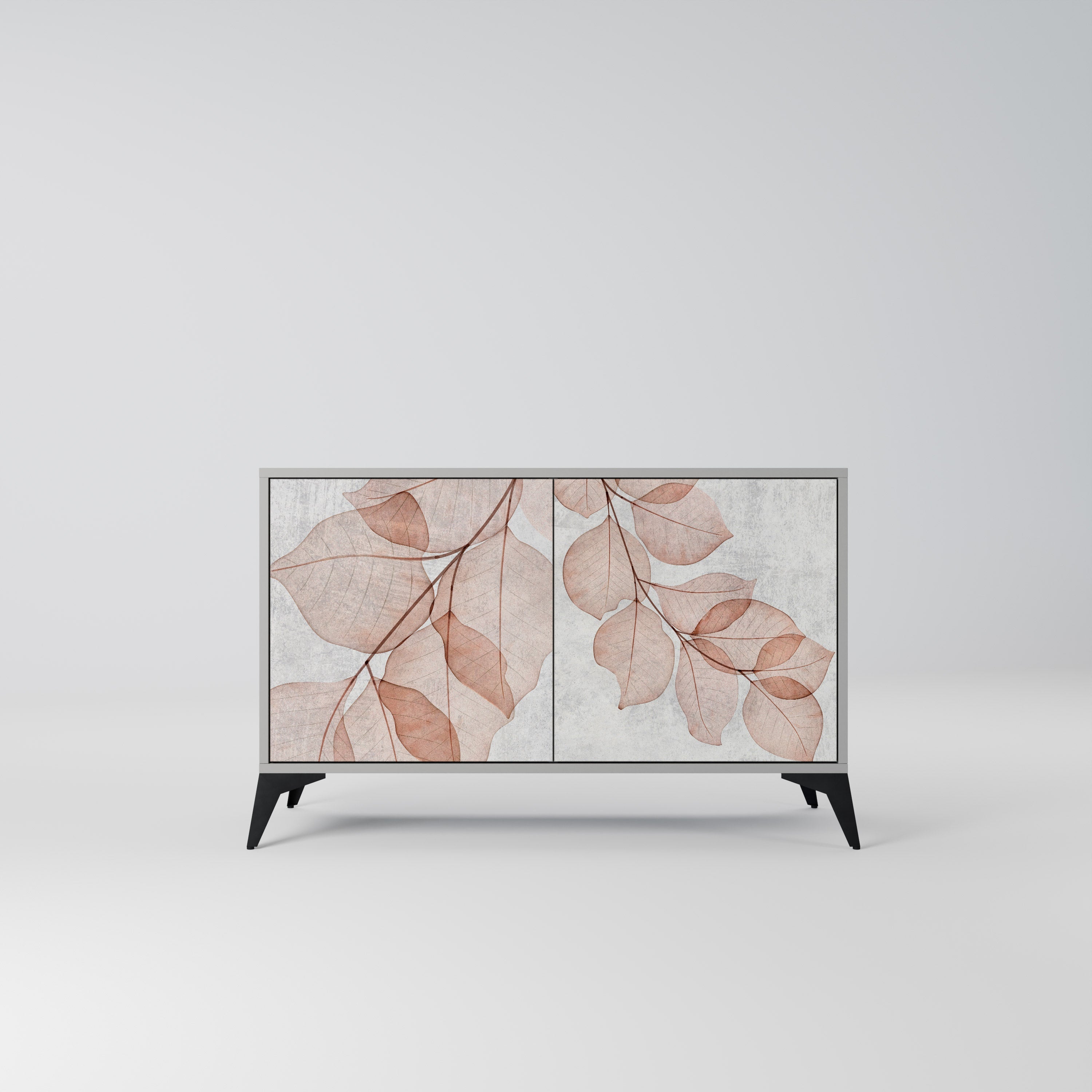 AUTUMN FRAGILITY Sideboard mit 2 Türen in Grau
