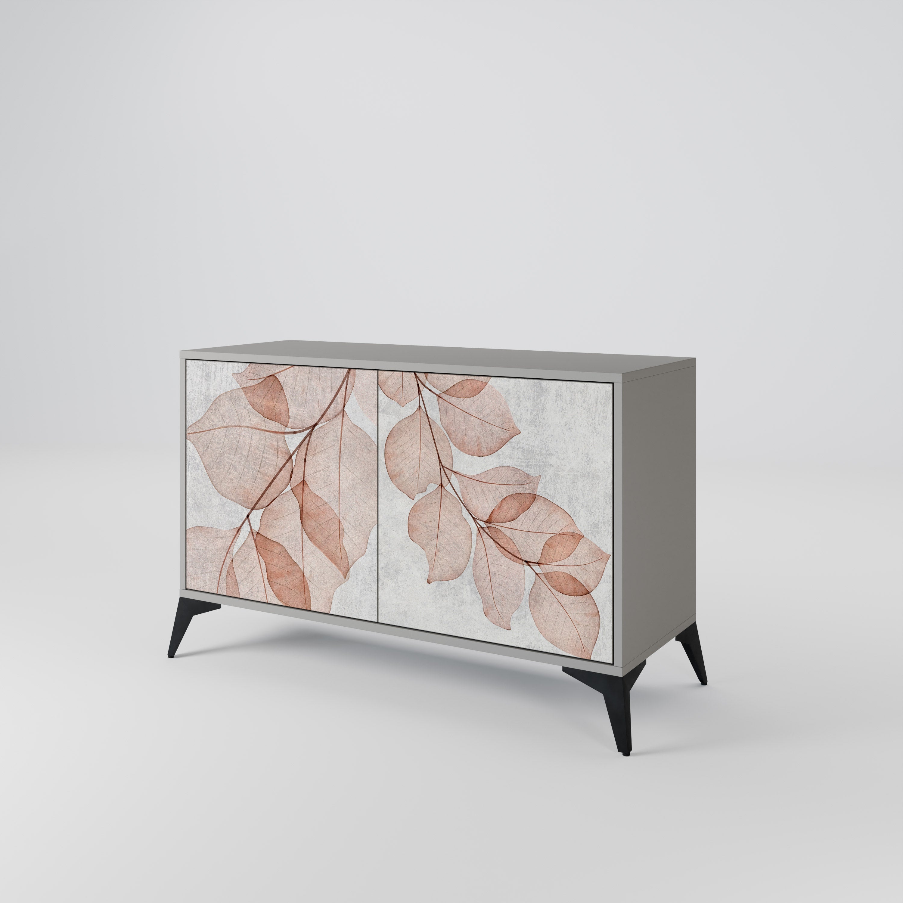 AUTUMN FRAGILITY Sideboard mit 2 Türen in Grau