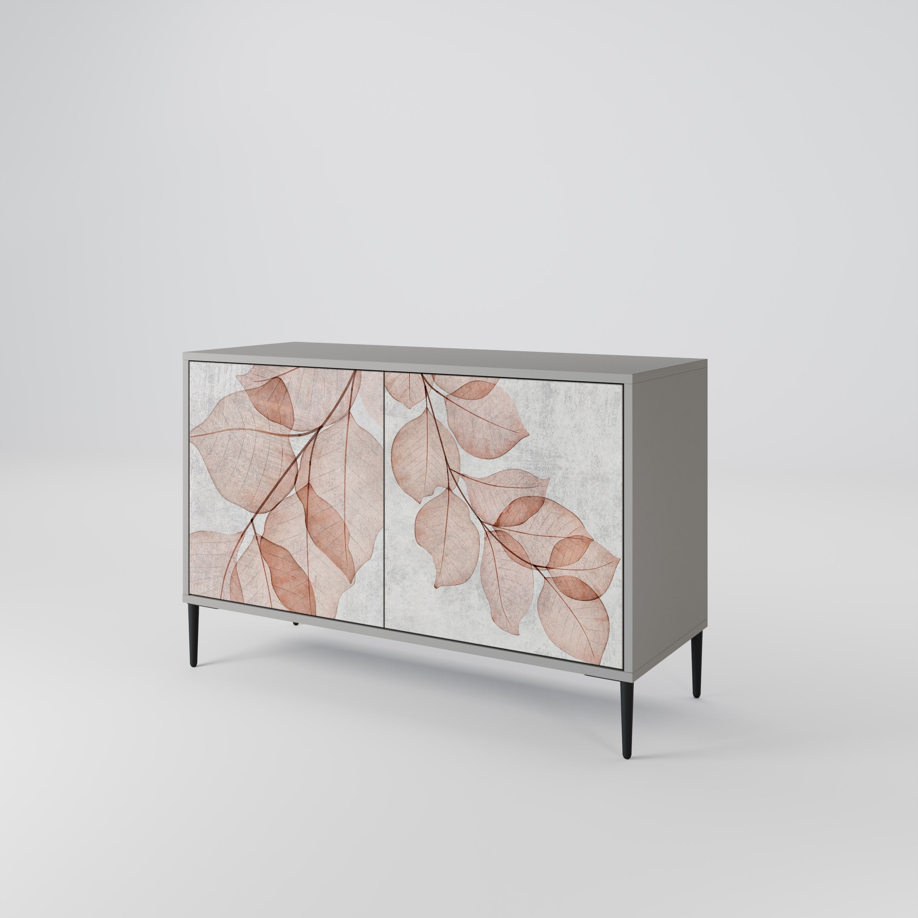 AUTUMN FRAGILITY Sideboard mit 2 Türen in Grau