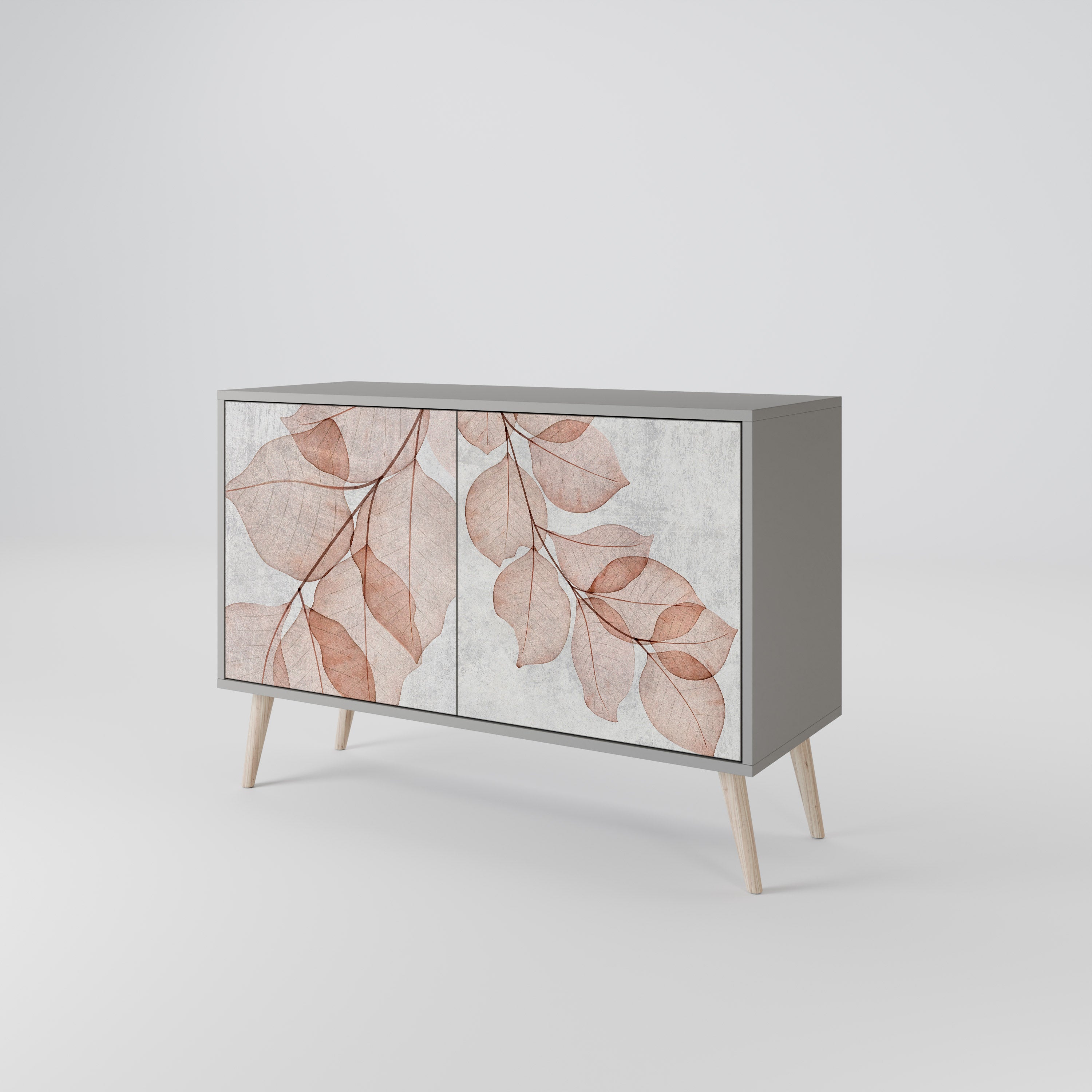 AUTUMN FRAGILITY Sideboard mit 2 Türen in Grau