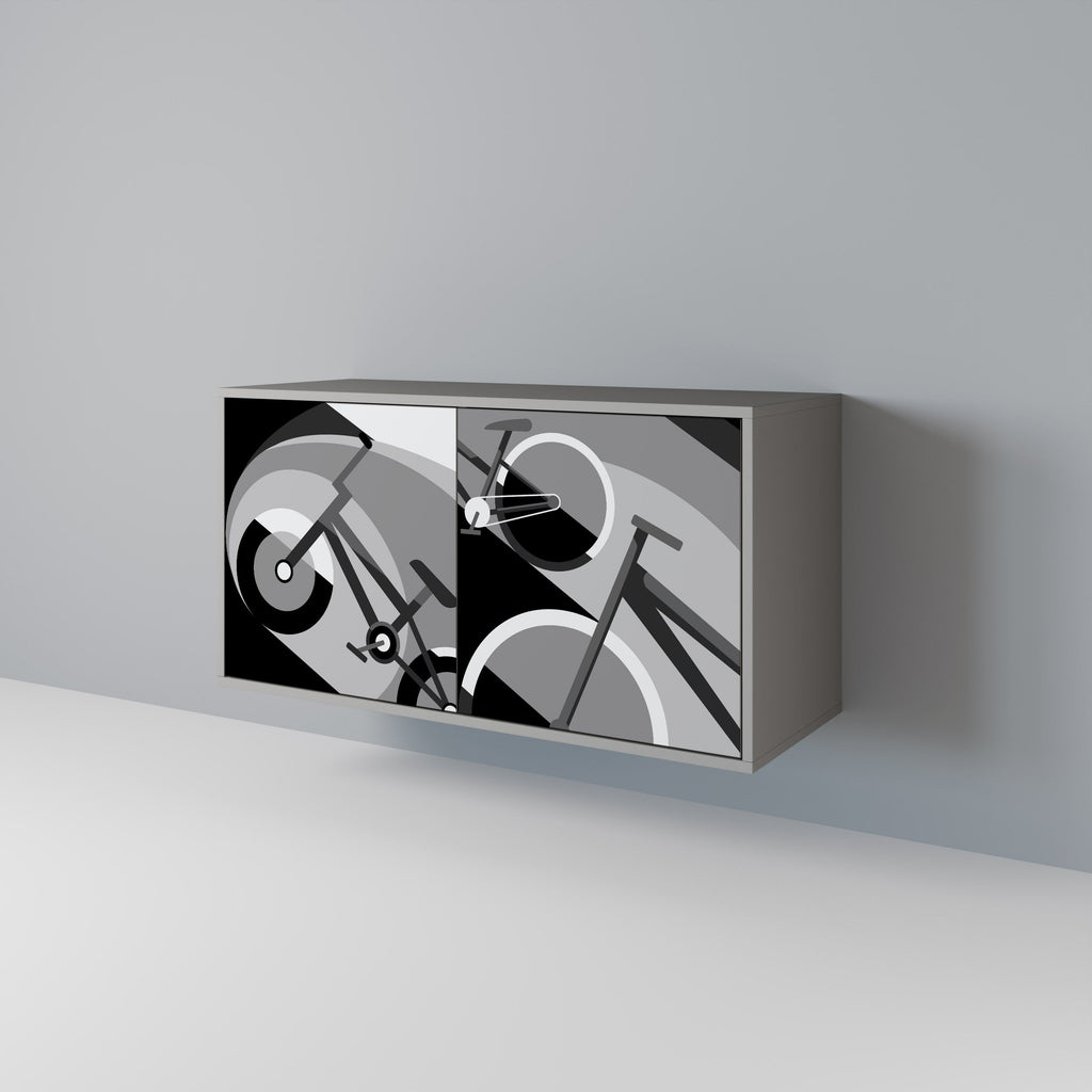 BIKE ENERGY Sideboard mit 2 Türen in Grau