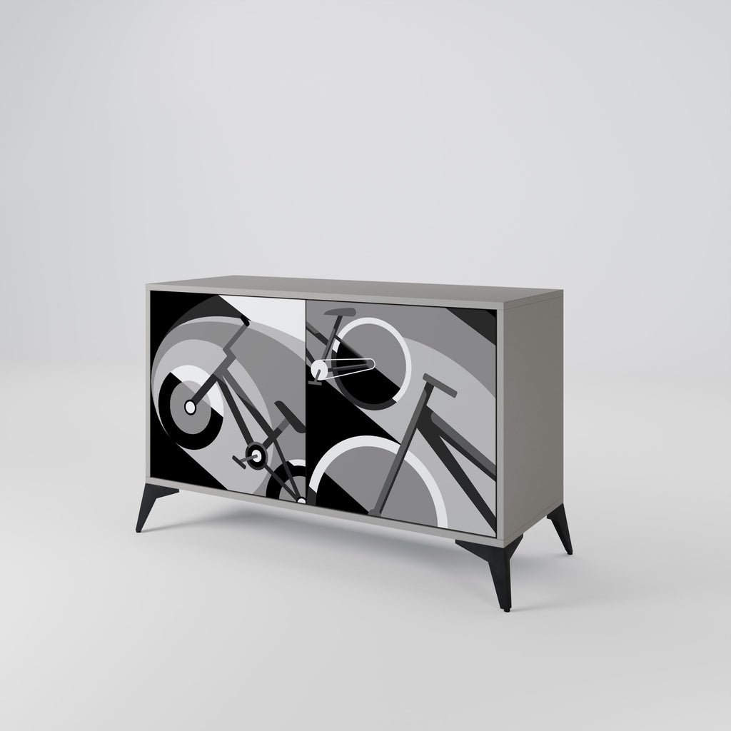 BIKE ENERGY Sideboard mit 2 Türen in Grau