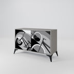BIKE ENERGY Sideboard mit 2 Türen in Grau