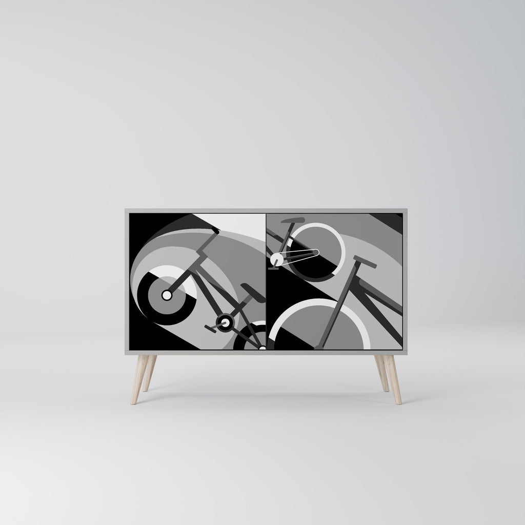 BIKE ENERGY Sideboard mit 2 Türen in Grau