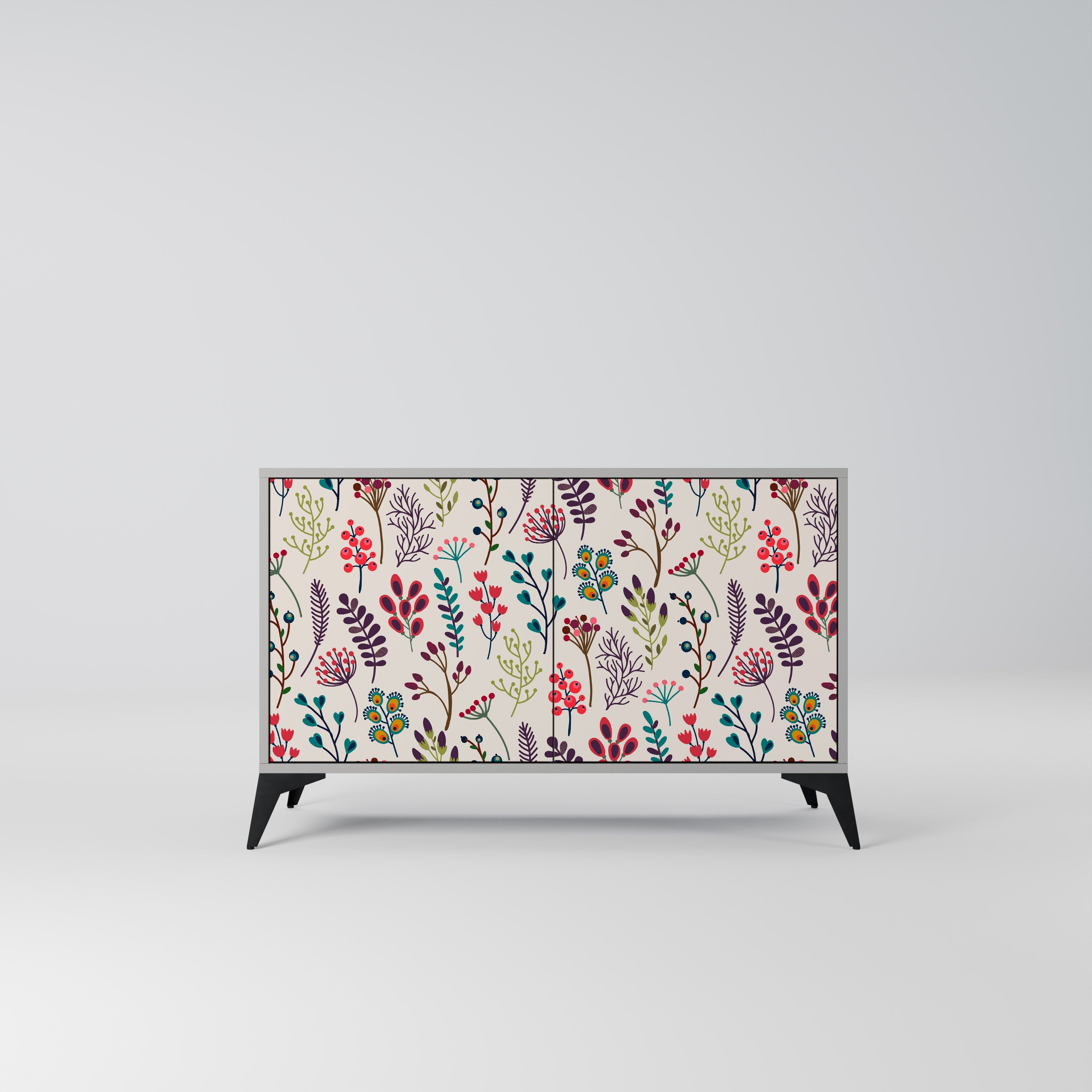 AUTUMN SUNDRIES Sideboard mit 2 Türen in Grau