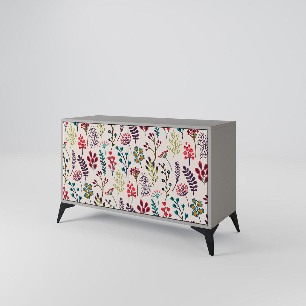 AUTUMN SUNDRIES 2-Door Sideboard in Grey Finish