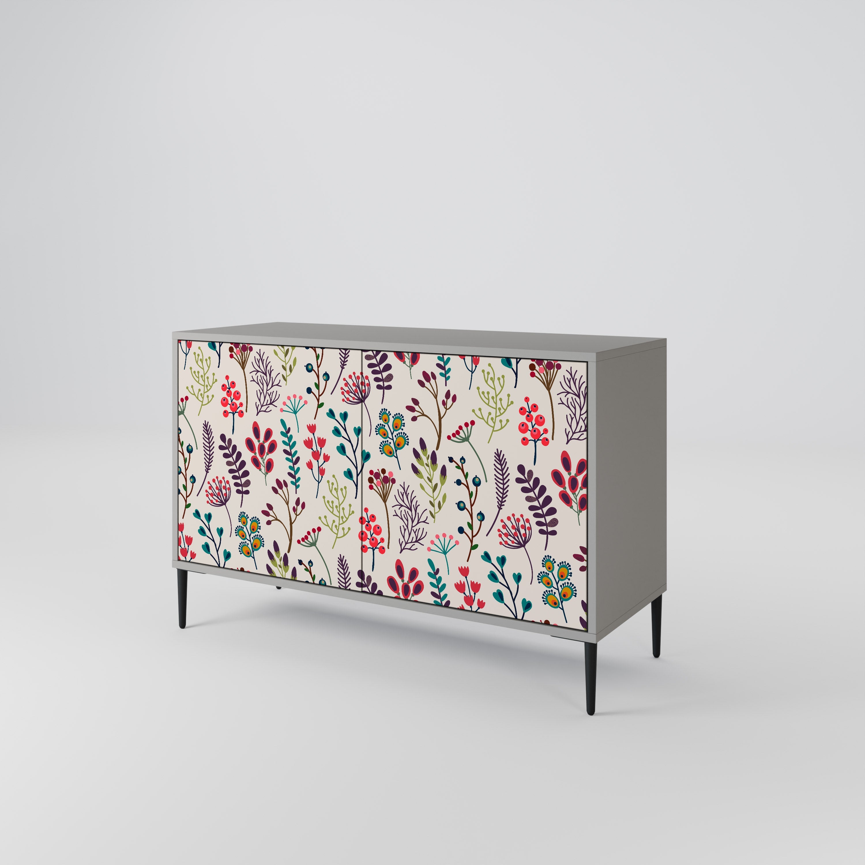 AUTUMN SUNDRIES Sideboard mit 2 Türen in Grau