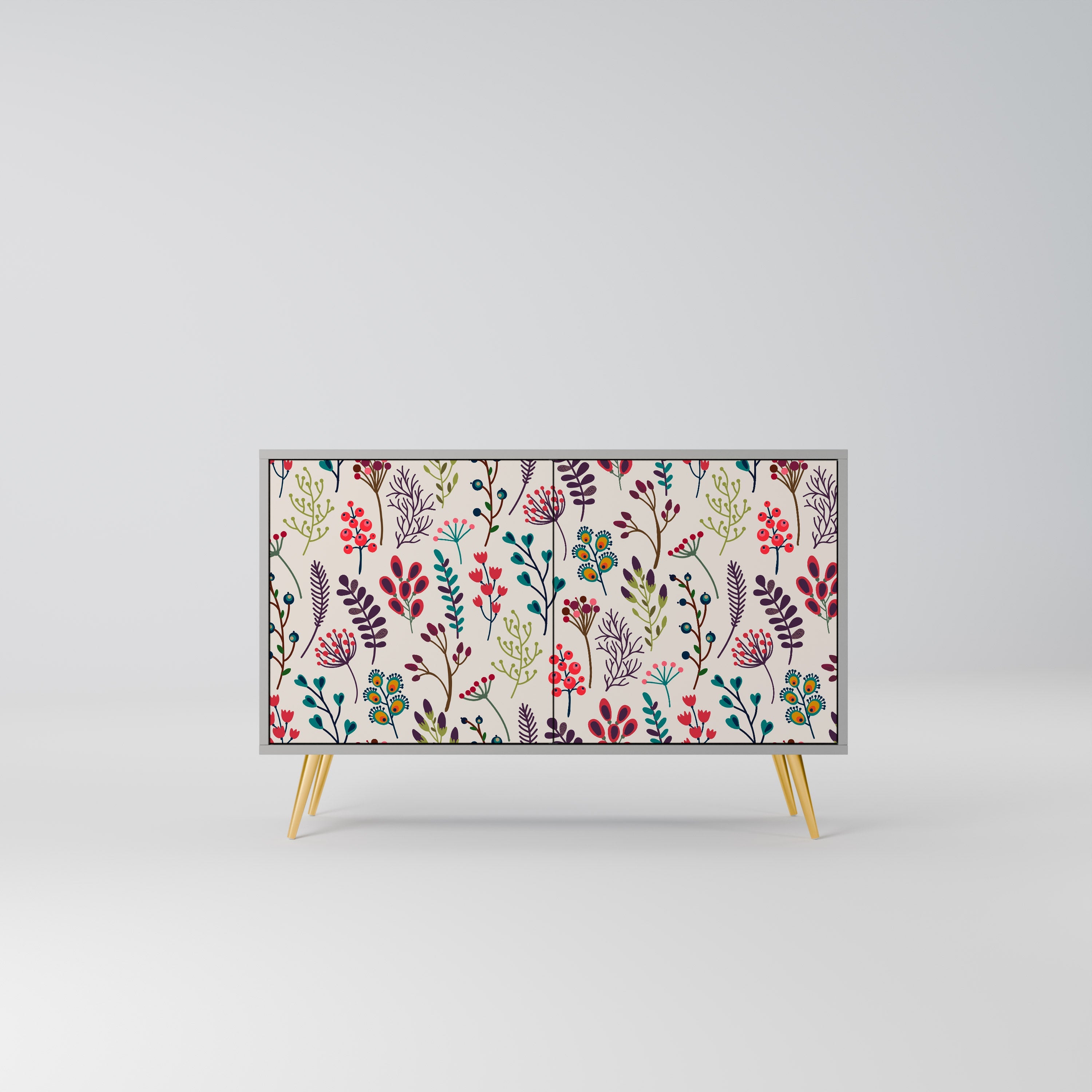 AUTUMN SUNDRIES Sideboard mit 2 Türen in Grau