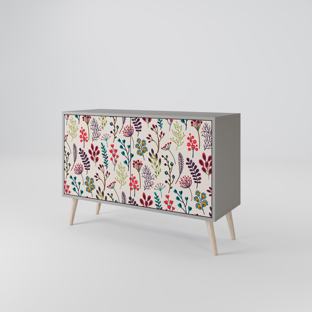 AUTUMN SUNDRIES 2-Door Sideboard in Grey Finish