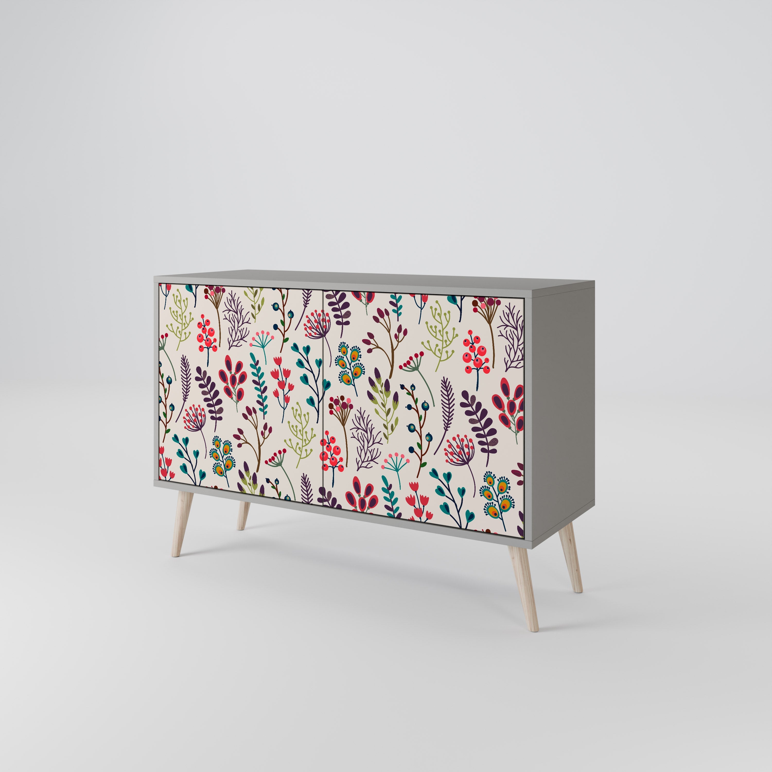 AUTUMN SUNDRIES Sideboard mit 2 Türen in Grau