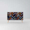 VIBRANT PATCHWORK Sideboard mit 2 Türen in Grau