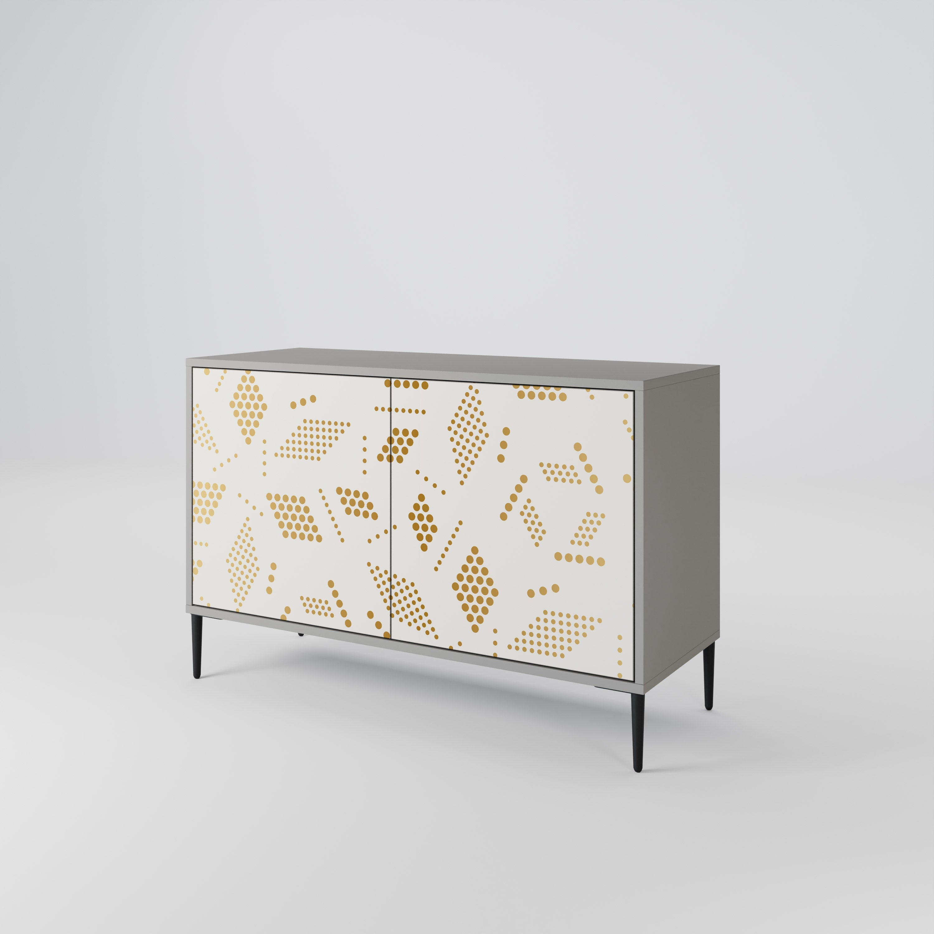SPOTTED DAZE Sideboard mit 2 Türen in Grau