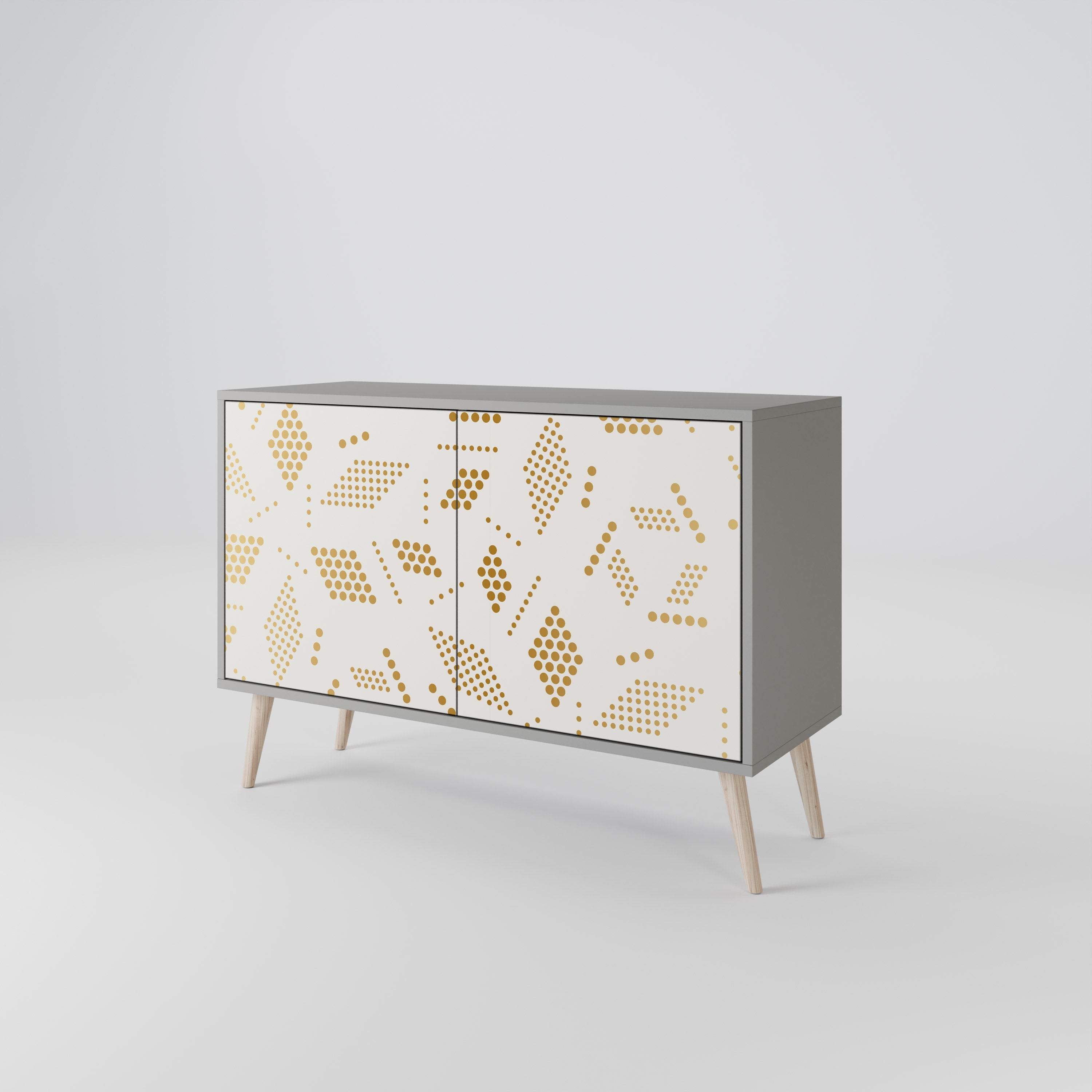 SPOTTED DAZE Sideboard mit 2 Türen in Grau