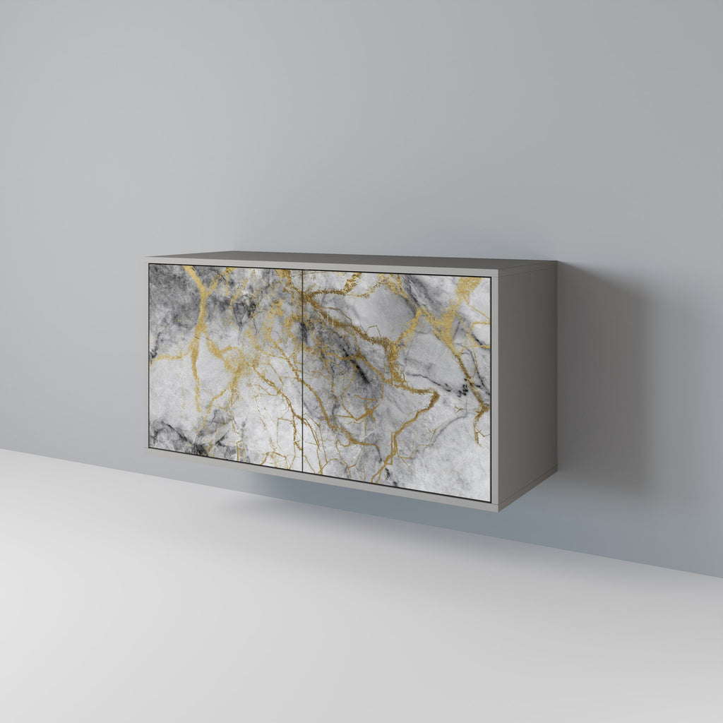 TIMELESS GLIDE Sideboard mit 2 Türen in Grau