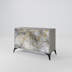 TIMELESS GLIDE Sideboard mit 2 Türen in Grau