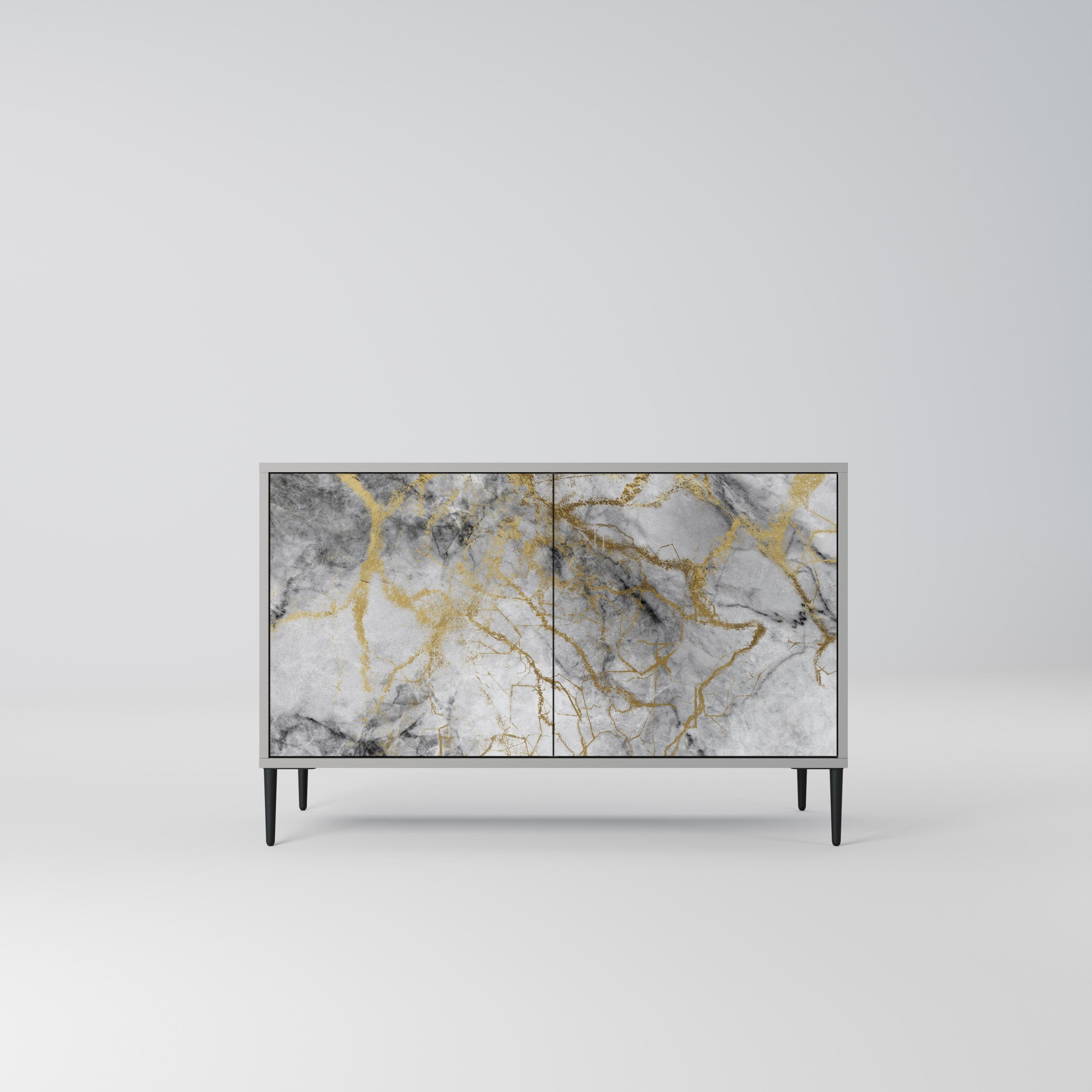 TIMELESS GLIDE Sideboard mit 2 Türen in Grau