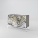 TIMELESS GLIDE Sideboard mit 2 Türen in Grau