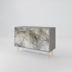 TIMELESS GLIDE Sideboard mit 2 Türen in Grau