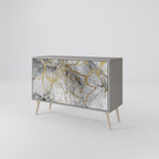 TIMELESS GLIDE Sideboard mit 2 Türen in Grau