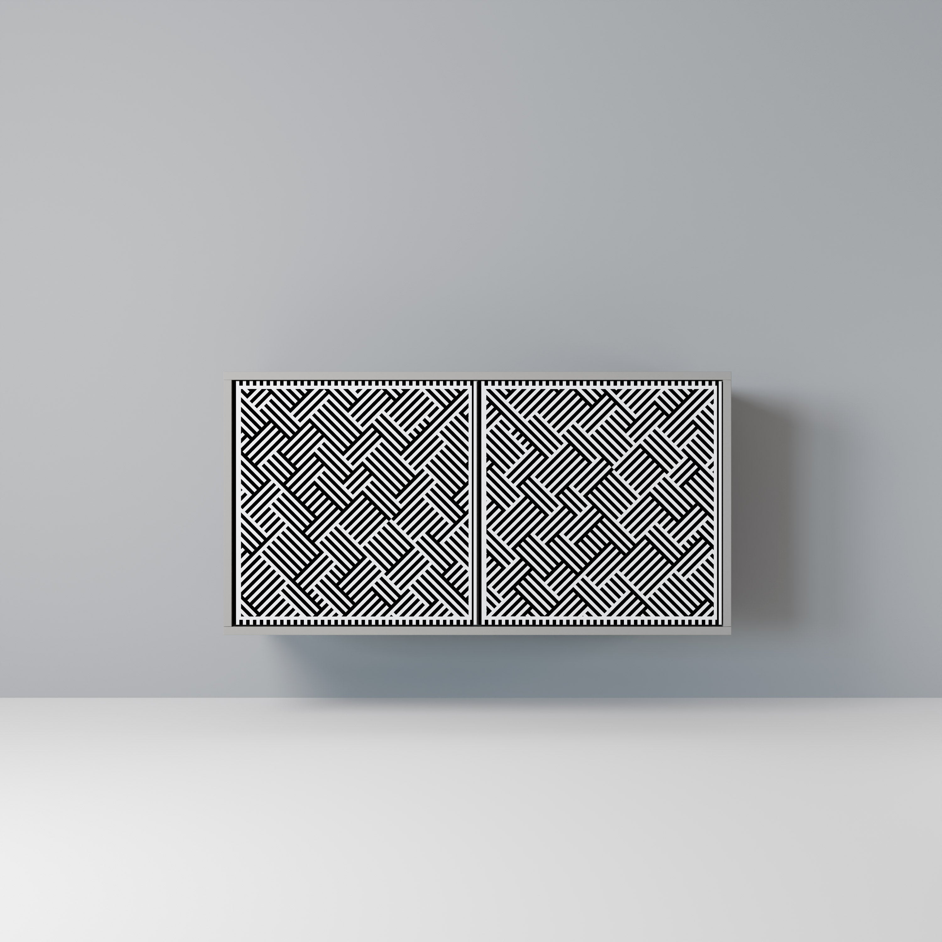 TEMPORARY SEQUENCE Sideboard mit 2 Türen in Grau