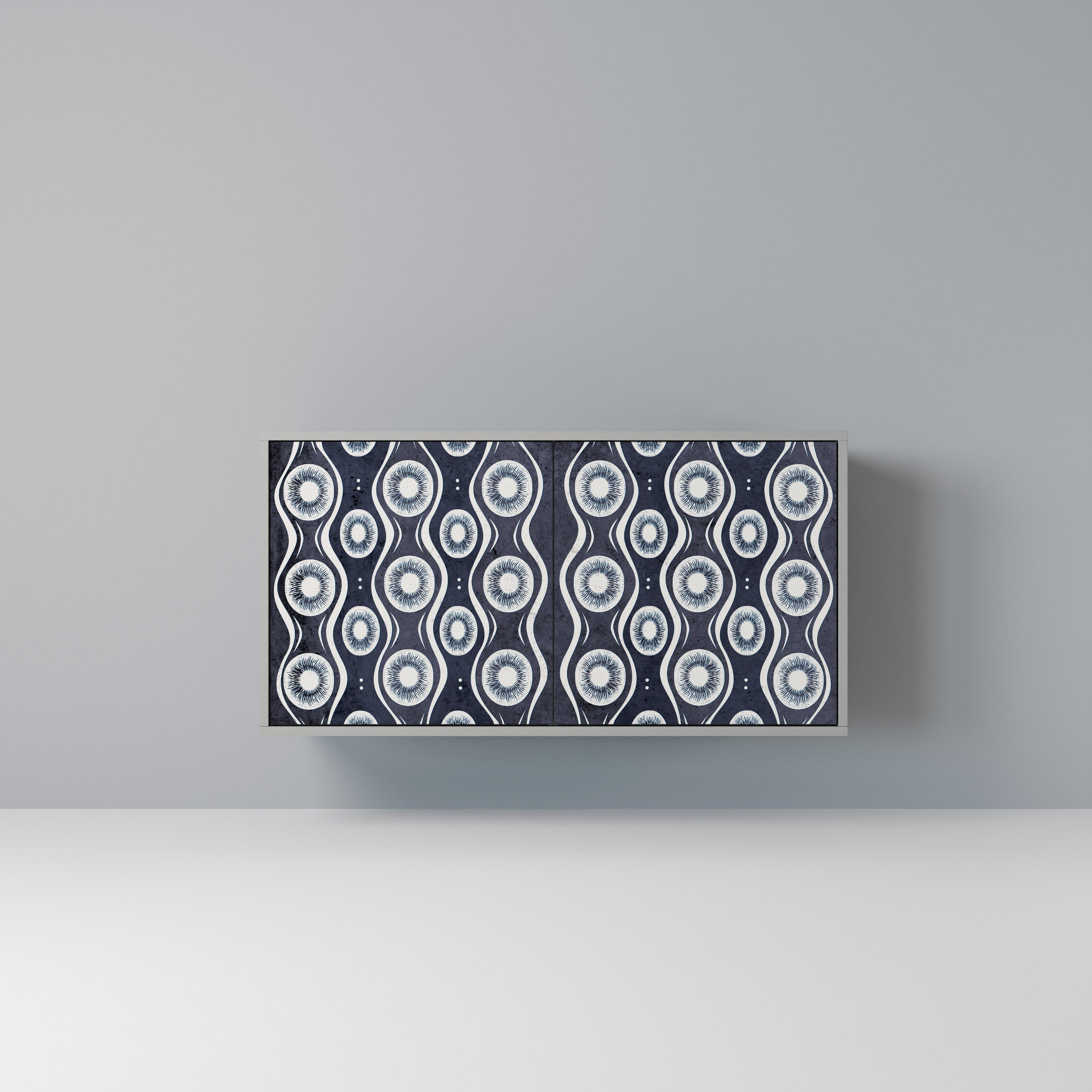 GRAPHITE EYES Sideboard mit 2 Türen in Grau