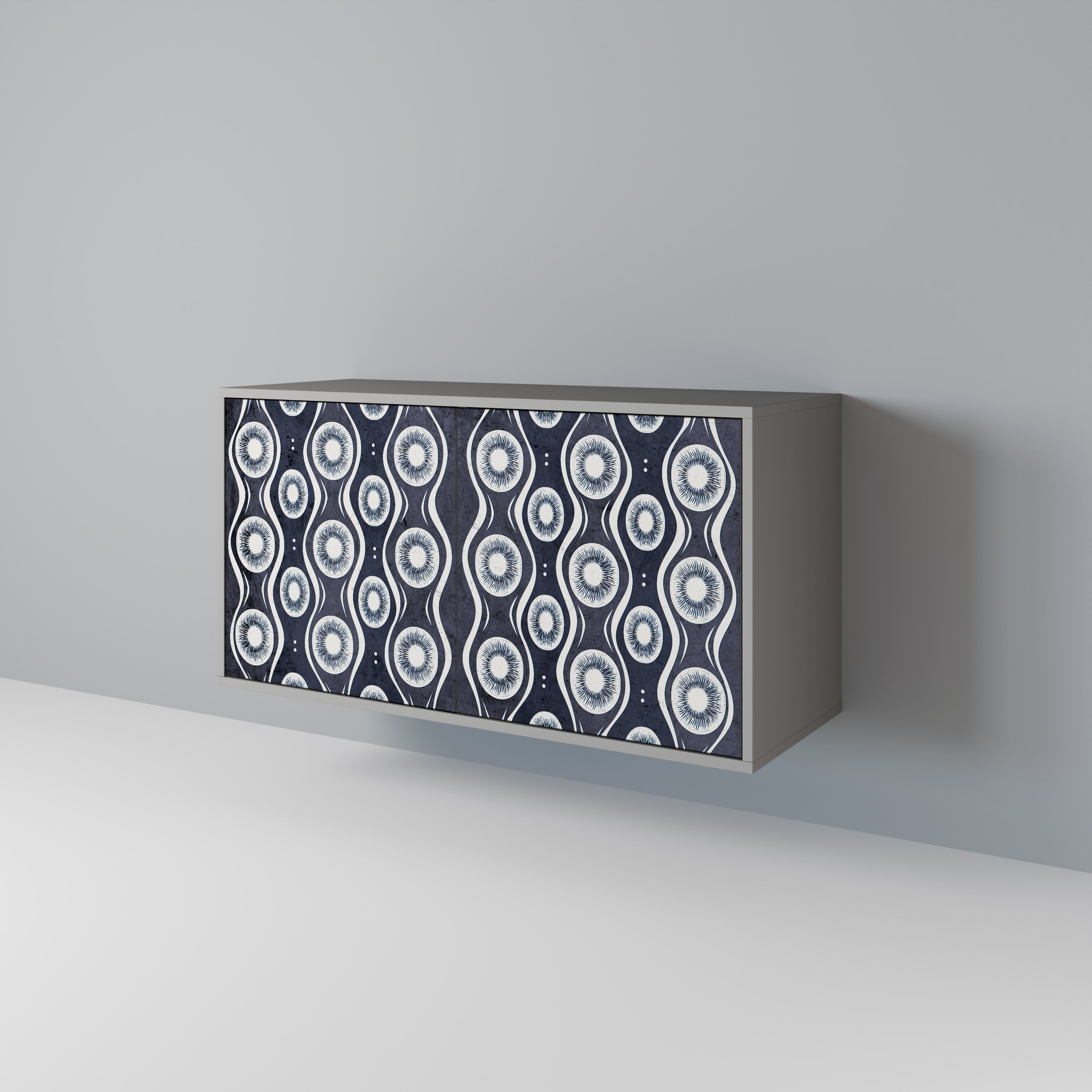 GRAPHITE EYES Sideboard mit 2 Türen in Grau