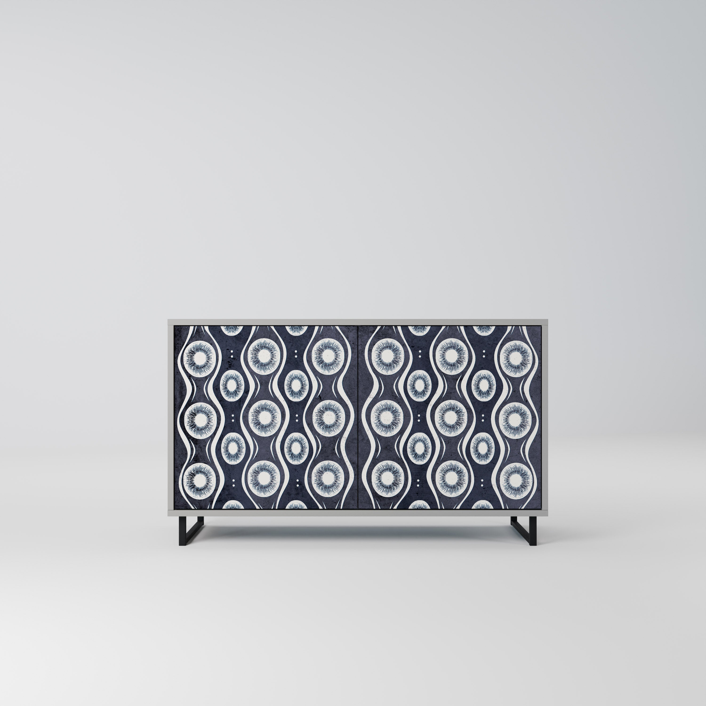 GRAPHITE EYES Sideboard mit 2 Türen in Grau