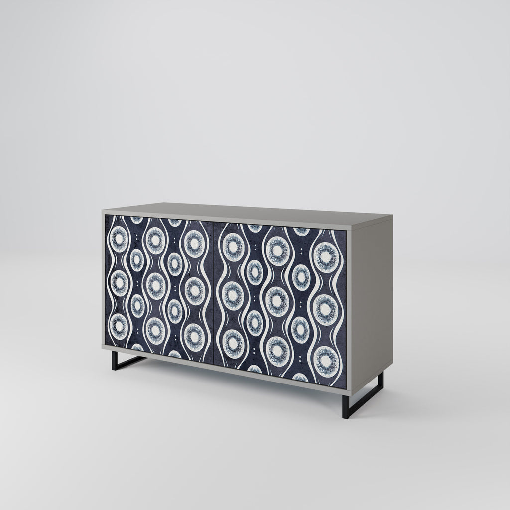 GRAPHITE EYES Sideboard mit 2 Türen in Grau