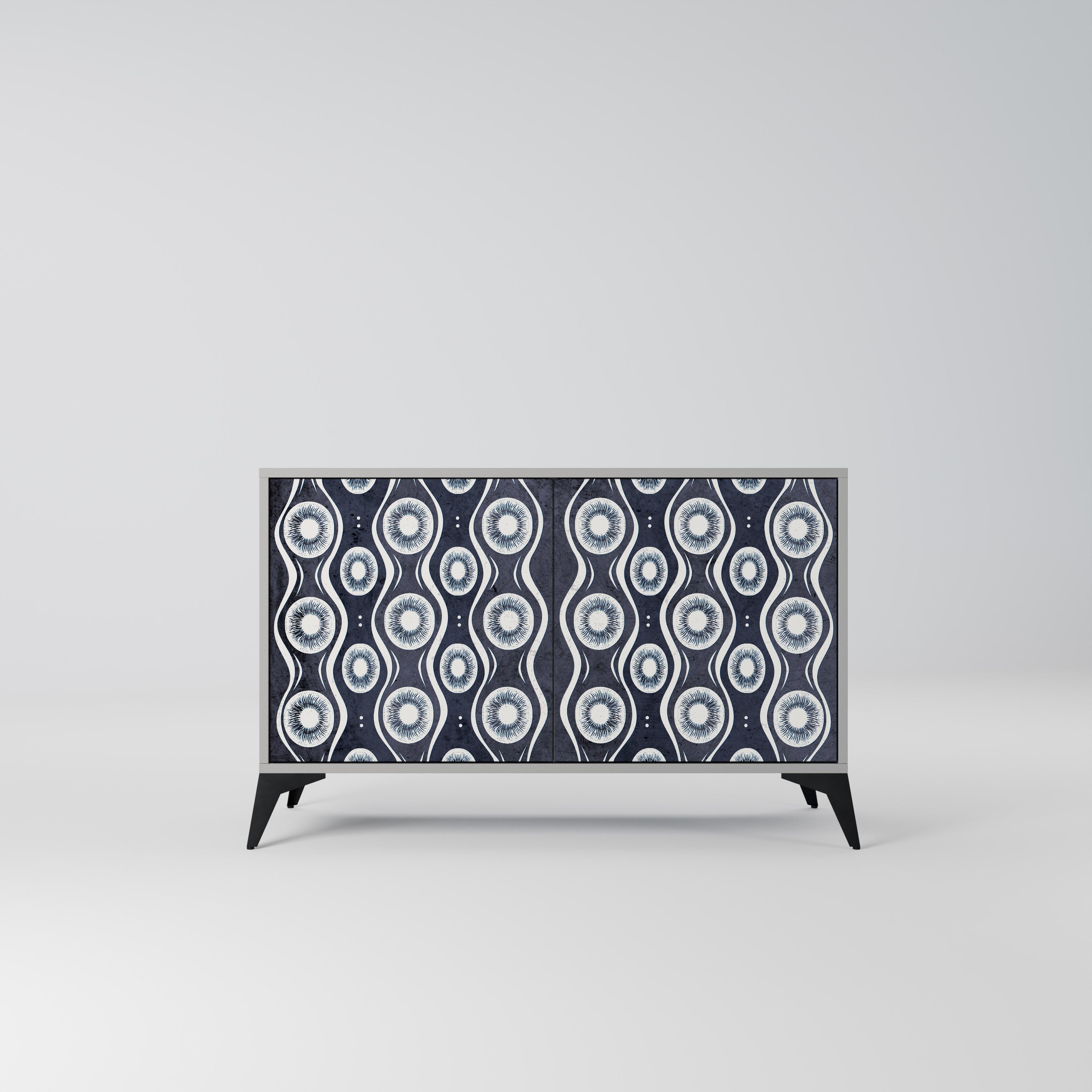 GRAPHITE EYES Sideboard mit 2 Türen in Grau