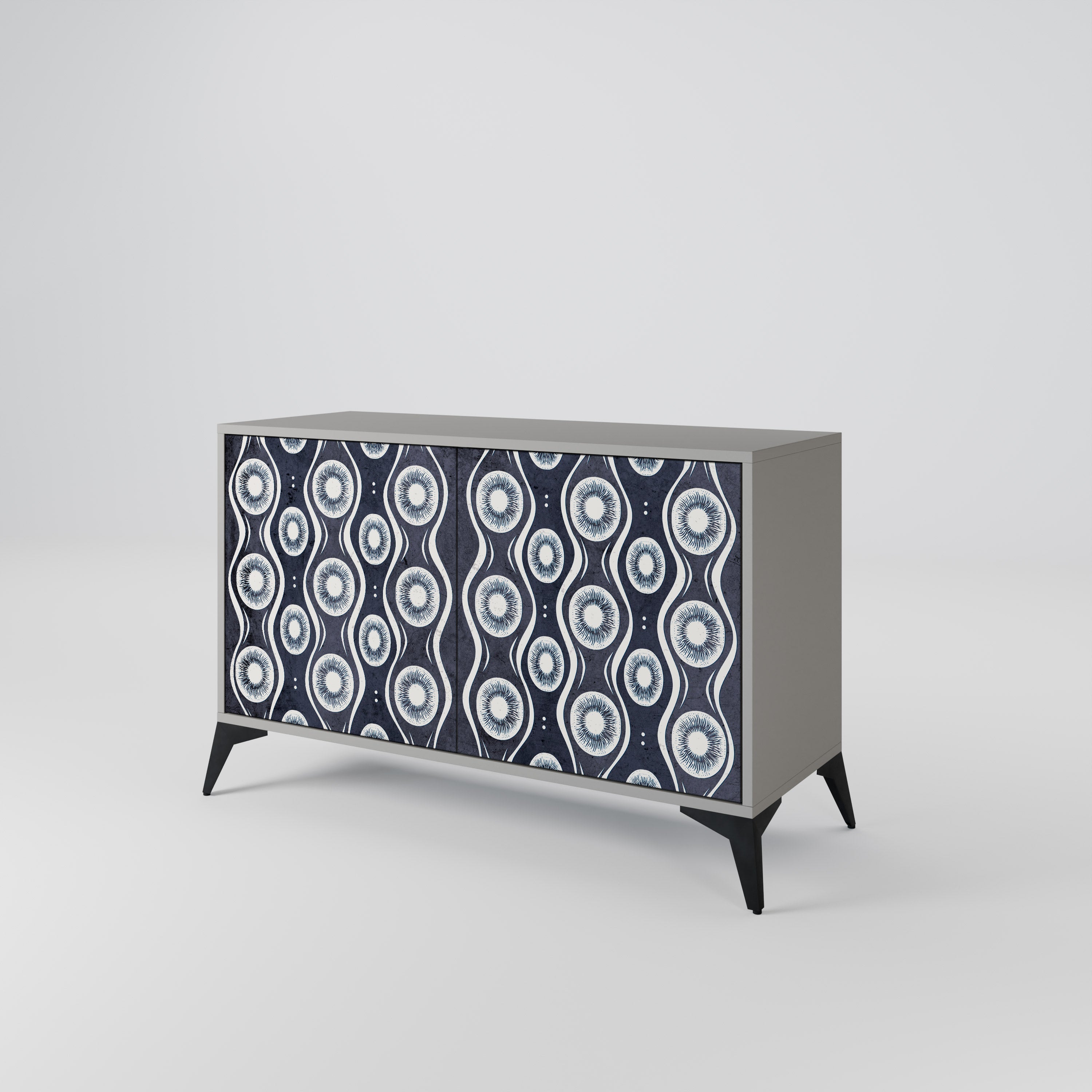 GRAPHITE EYES Sideboard mit 2 Türen in Grau