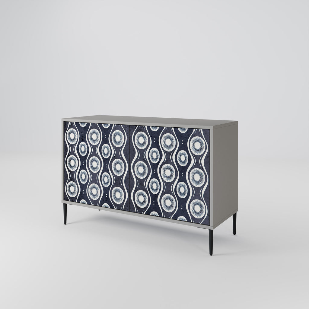 GRAPHITE EYES Sideboard mit 2 Türen in Grau