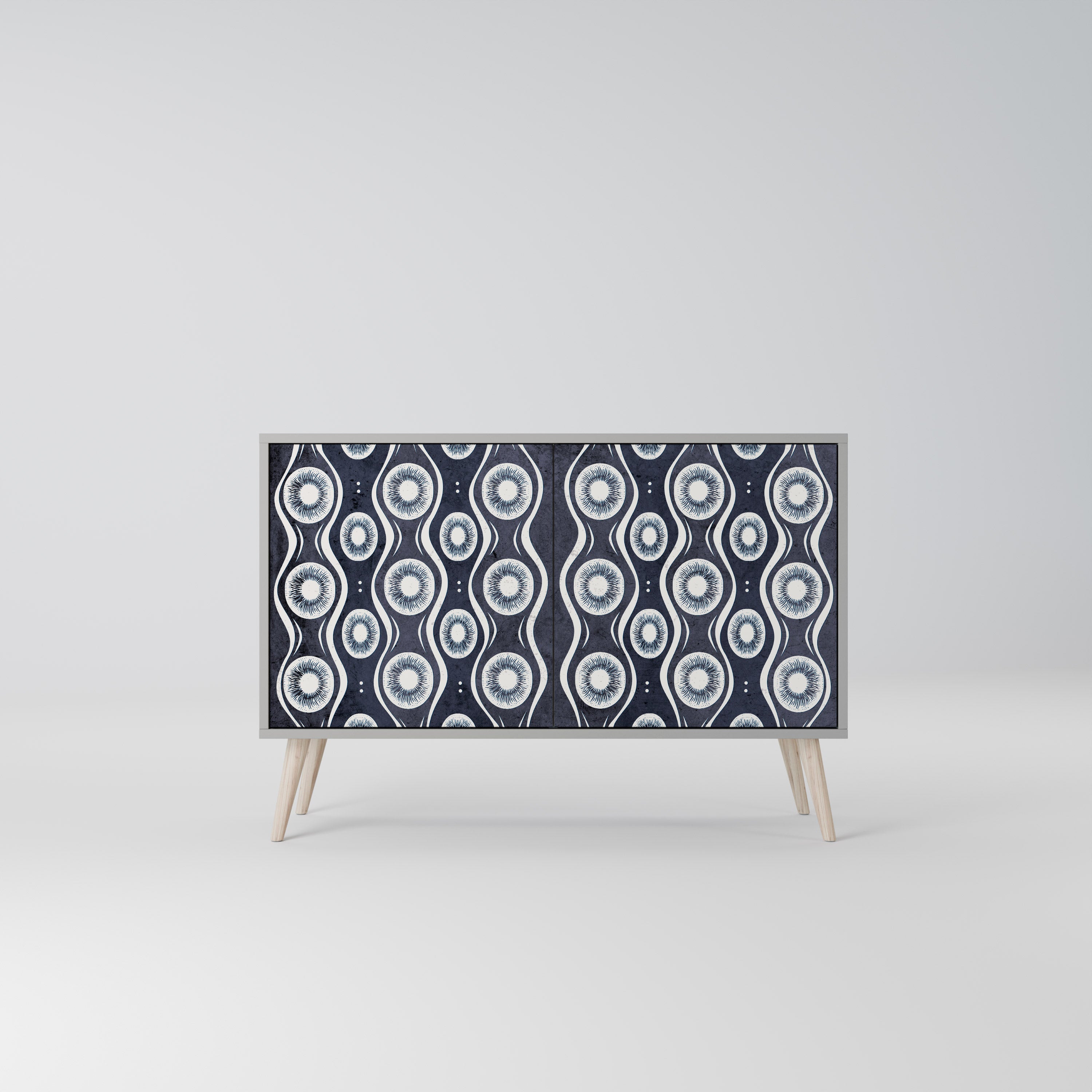 GRAPHITE EYES Sideboard mit 2 Türen in Grau