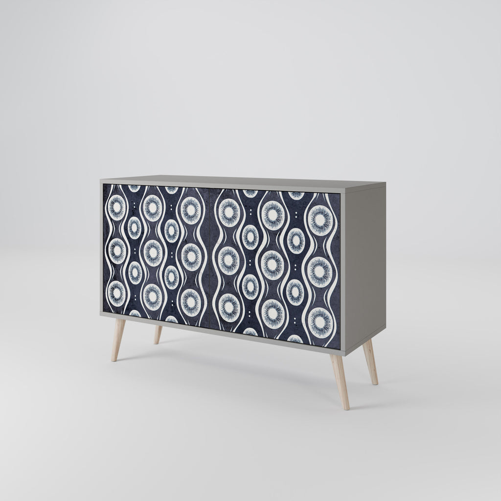 GRAPHITE EYES Sideboard mit 2 Türen in Grau