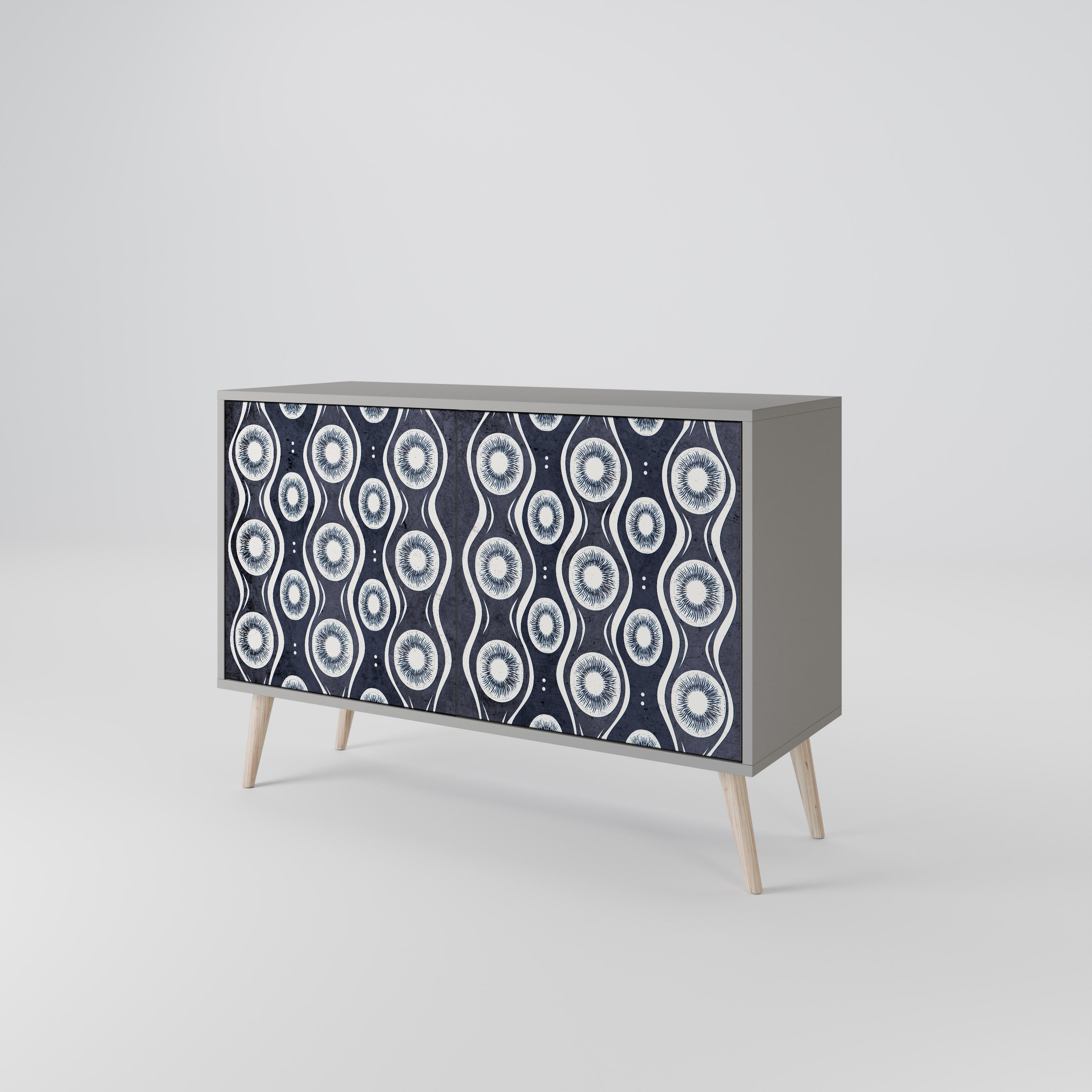 GRAPHITE EYES Sideboard mit 2 Türen in Grau