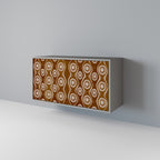 BROWN EYES Sideboard mit 2 Türen in Grau