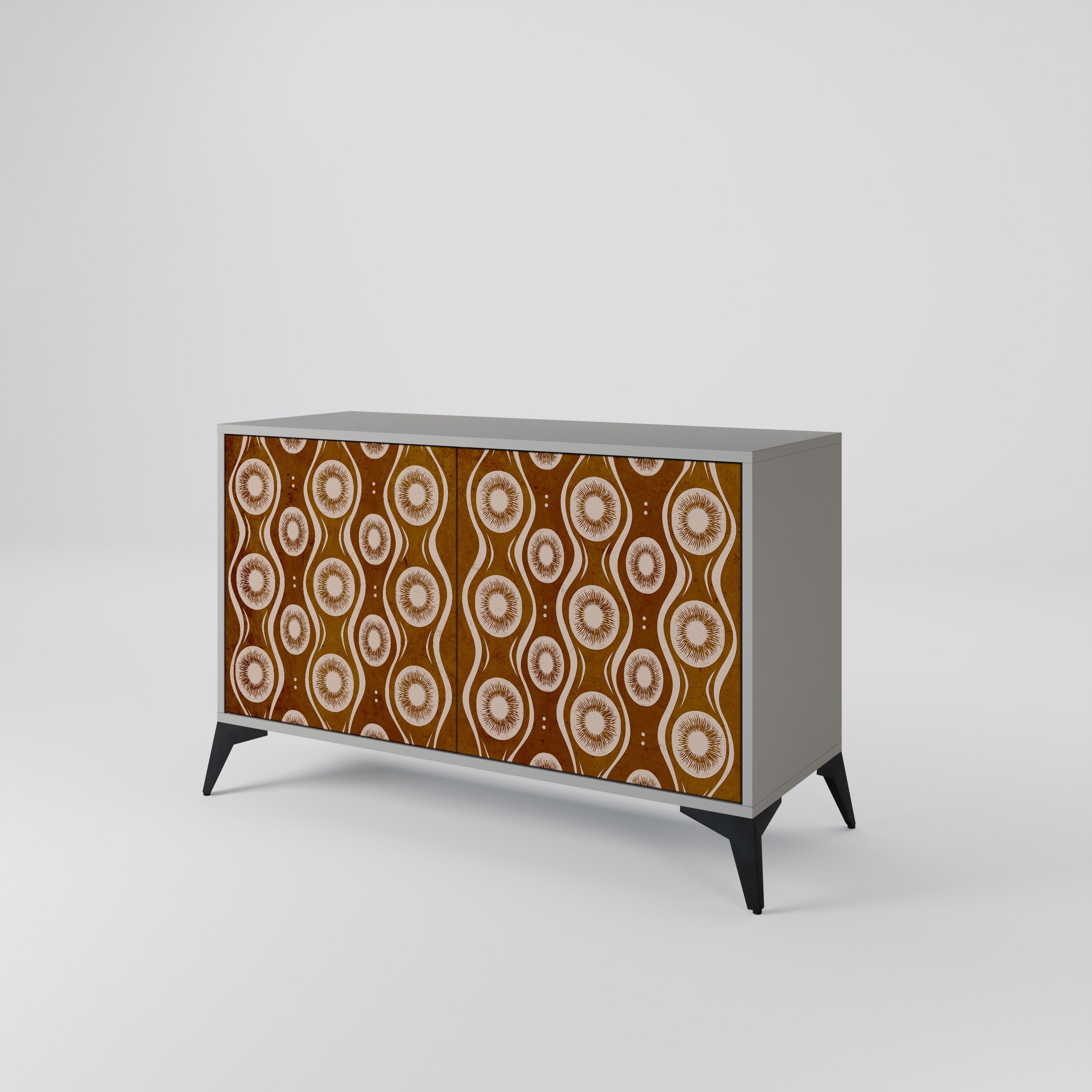 BROWN EYES Sideboard mit 2 Türen in Grau