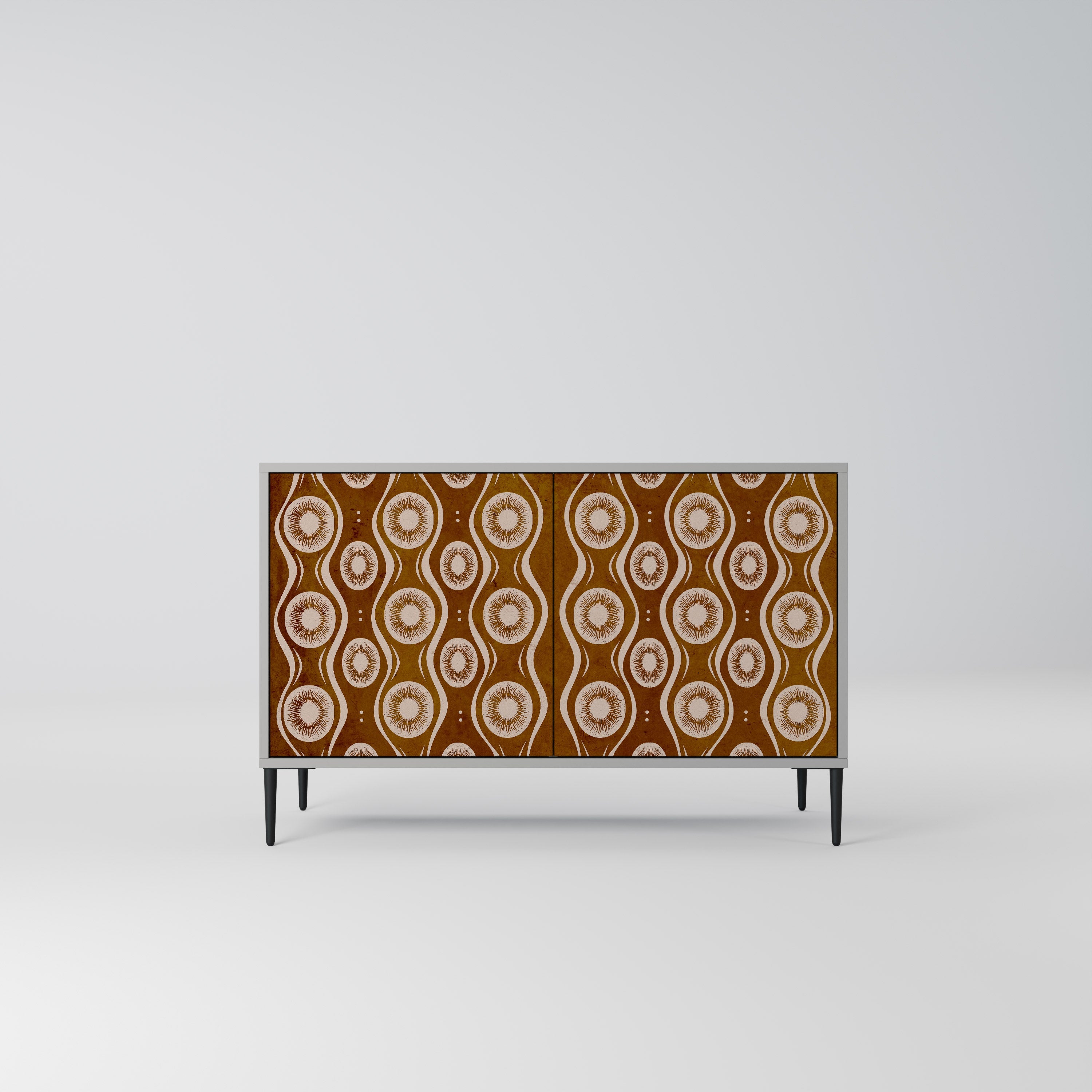 BROWN EYES Sideboard mit 2 Türen in Grau