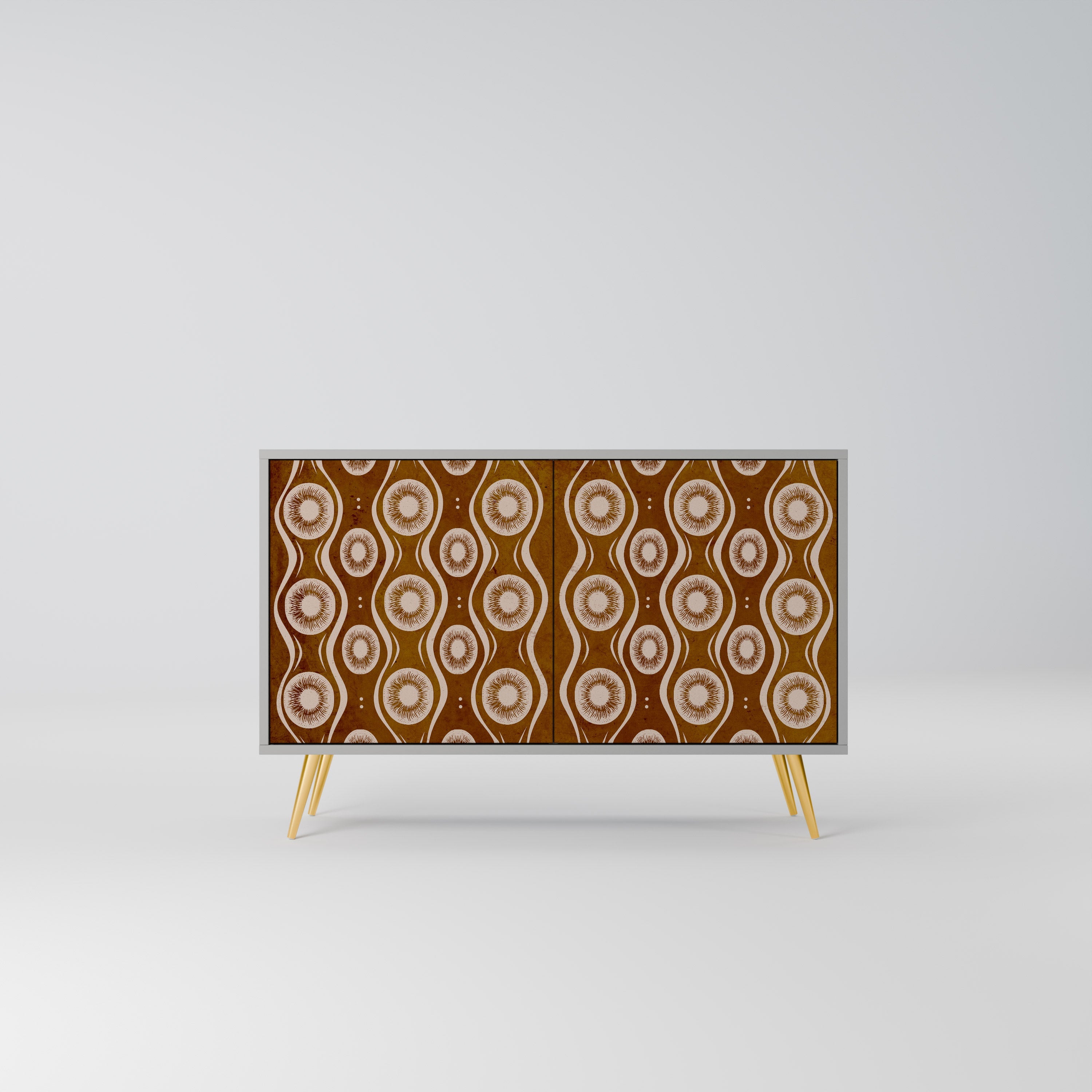 BROWN EYES Sideboard mit 2 Türen in Grau