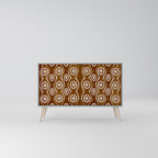 BROWN EYES Sideboard mit 2 Türen in Grau