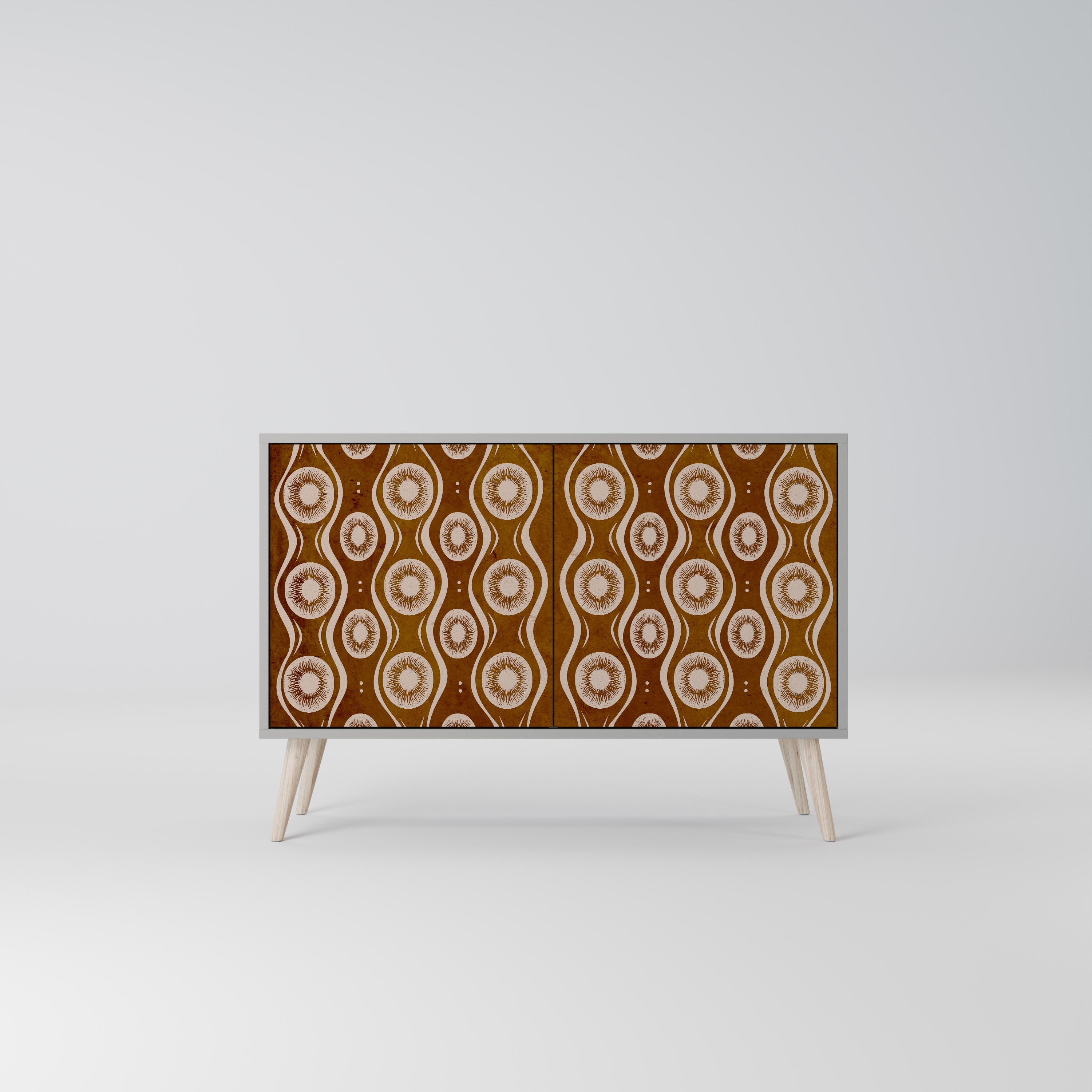 BROWN EYES Sideboard mit 2 Türen in Grau