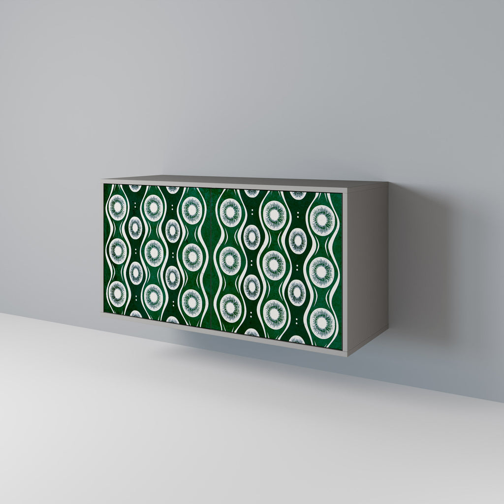 GREEN EYES Sideboard mit 2 Türen in Grau