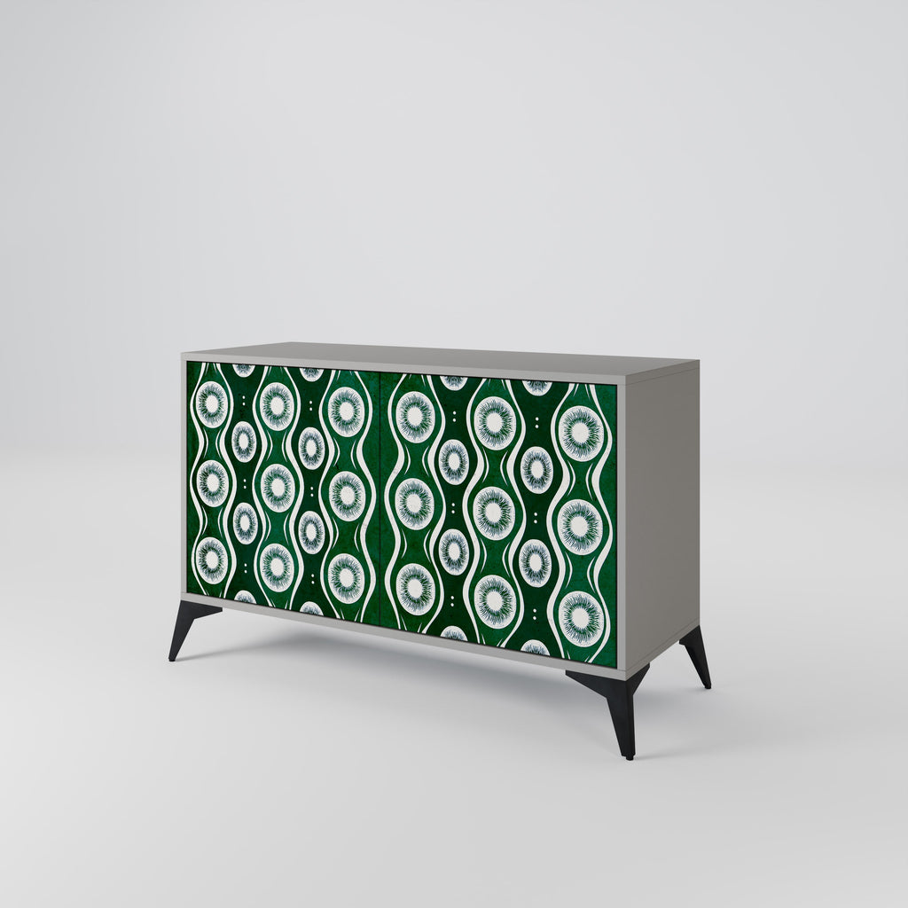 GREEN EYES Sideboard mit 2 Türen in Grau
