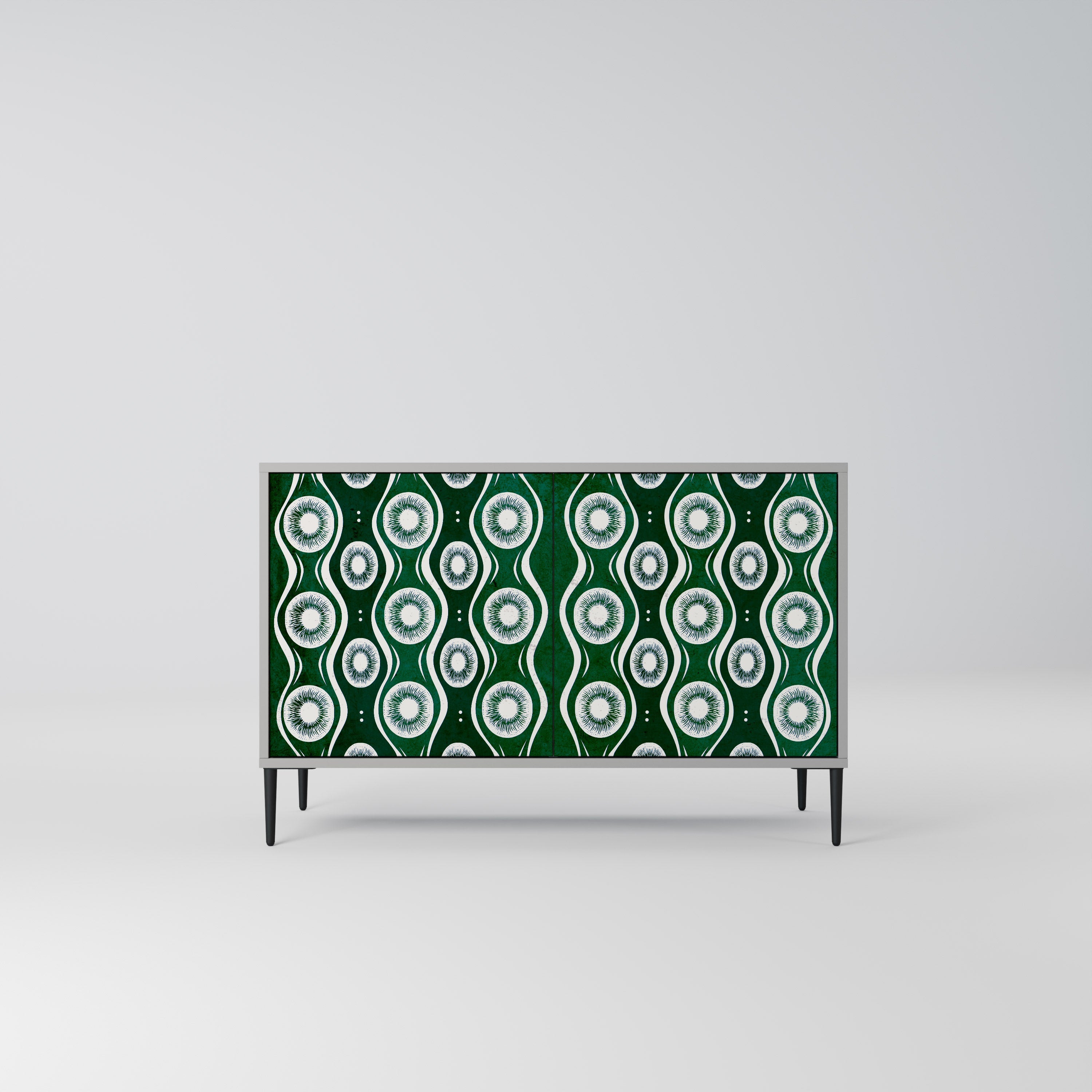 GREEN EYES Sideboard mit 2 Türen in Grau