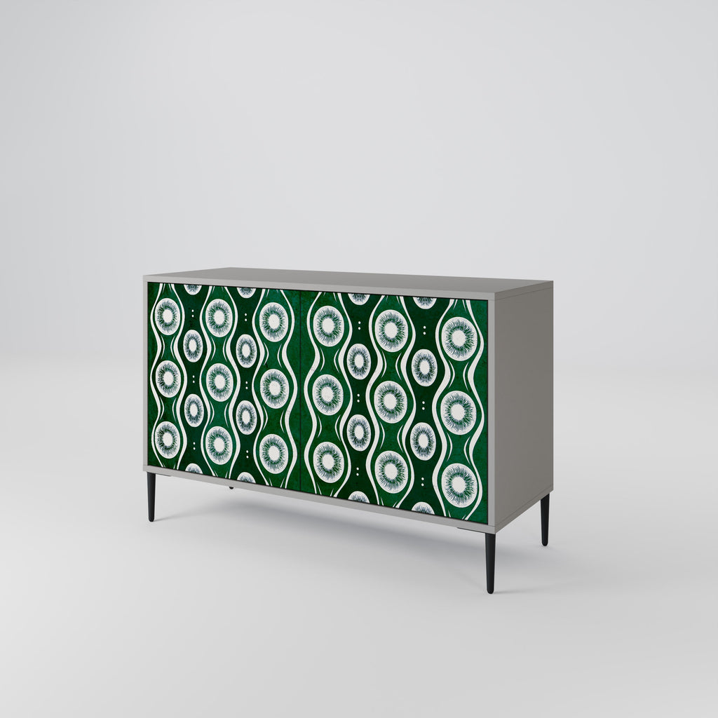 GREEN EYES Sideboard mit 2 Türen in Grau