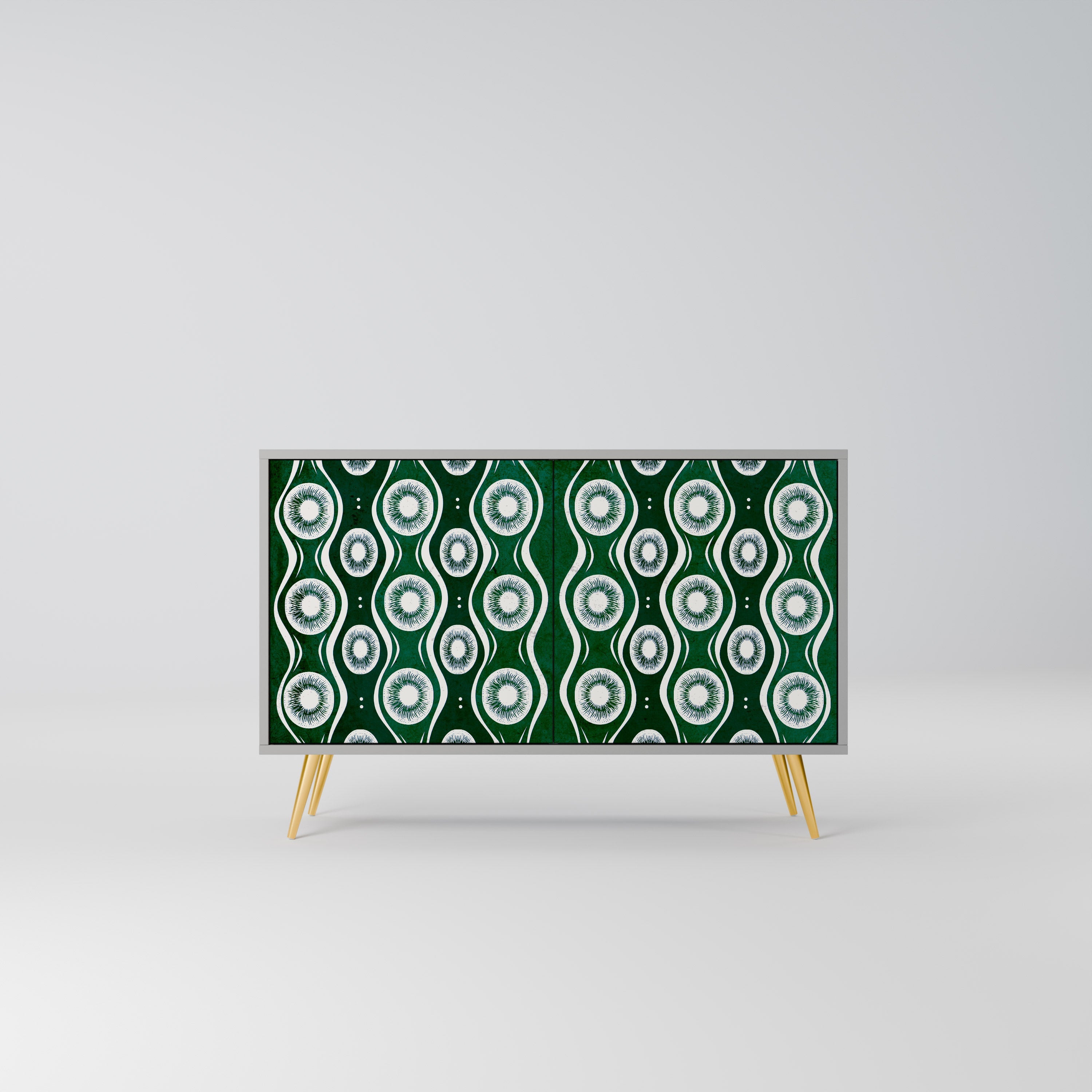 GREEN EYES Sideboard mit 2 Türen in Grau