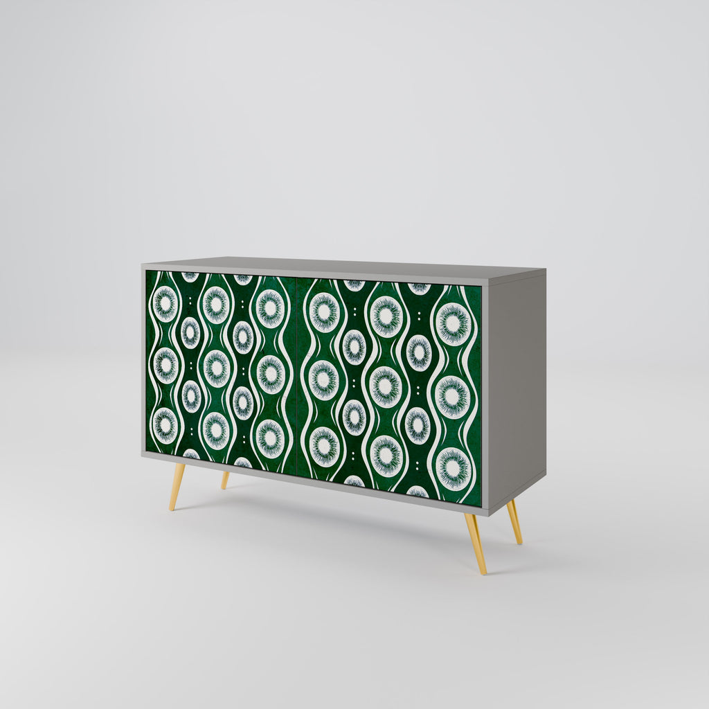 GREEN EYES Sideboard mit 2 Türen in Grau