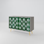 GREEN EYES Sideboard mit 2 Türen in Grau
