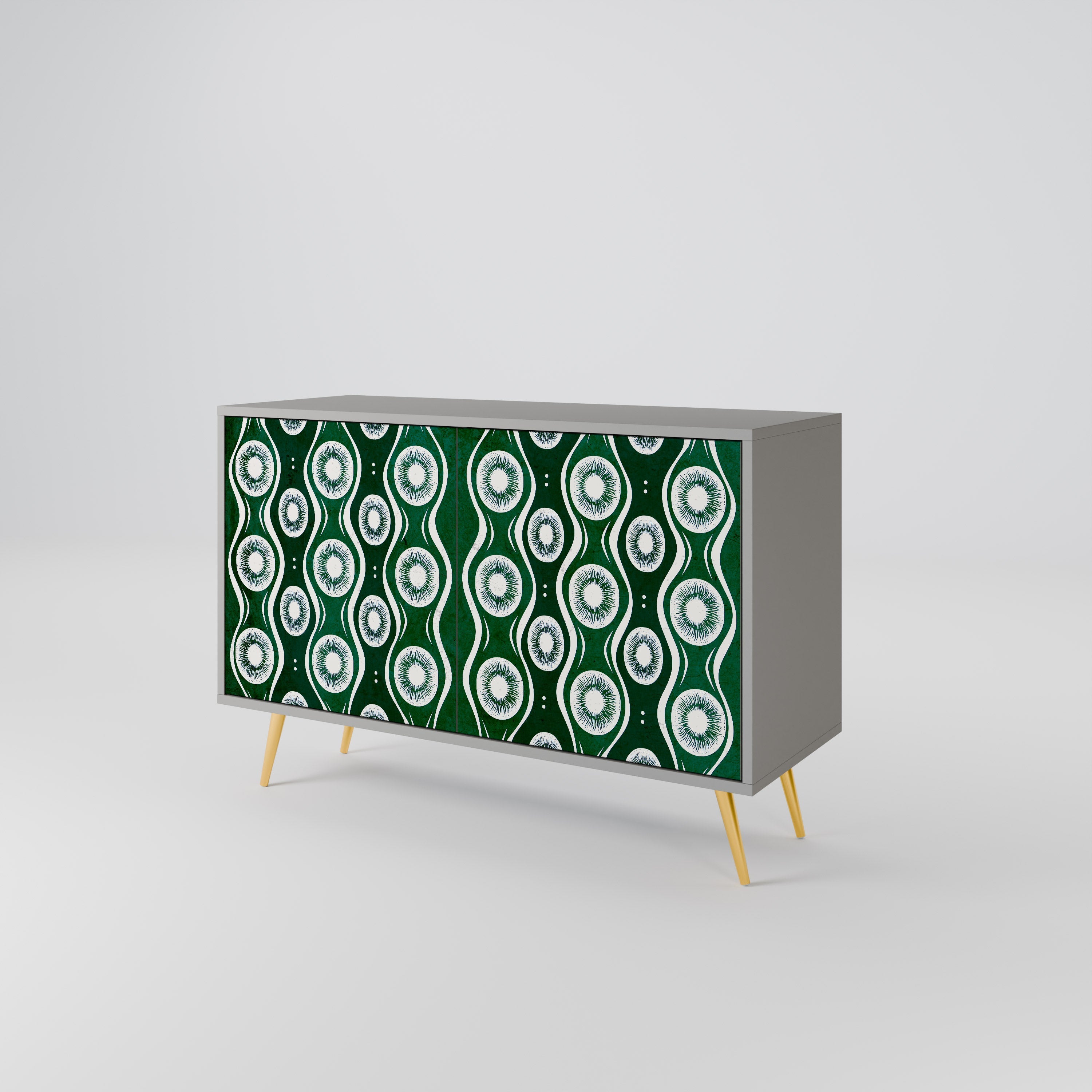 GREEN EYES Sideboard mit 2 Türen in Grau