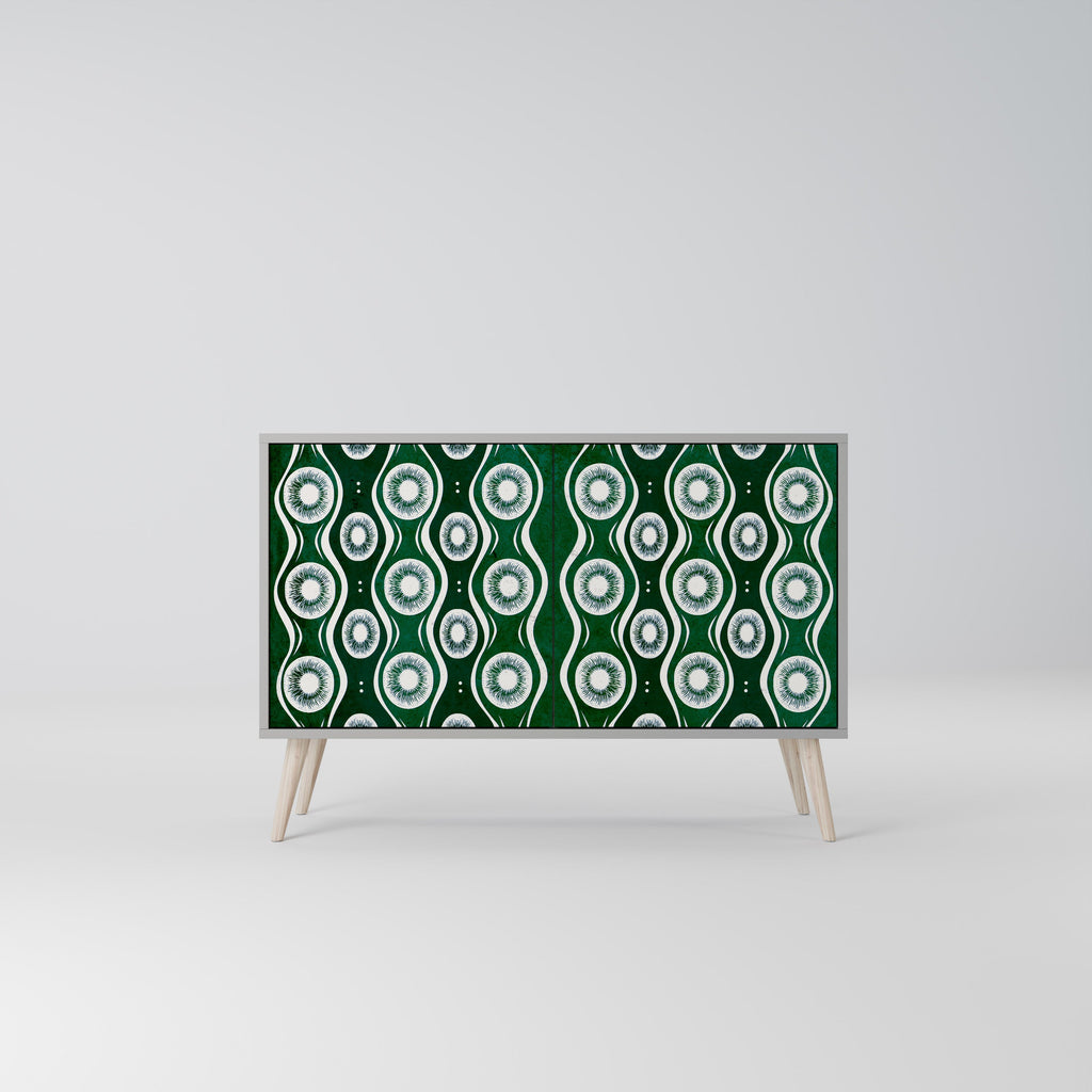 GREEN EYES Sideboard mit 2 Türen in Grau