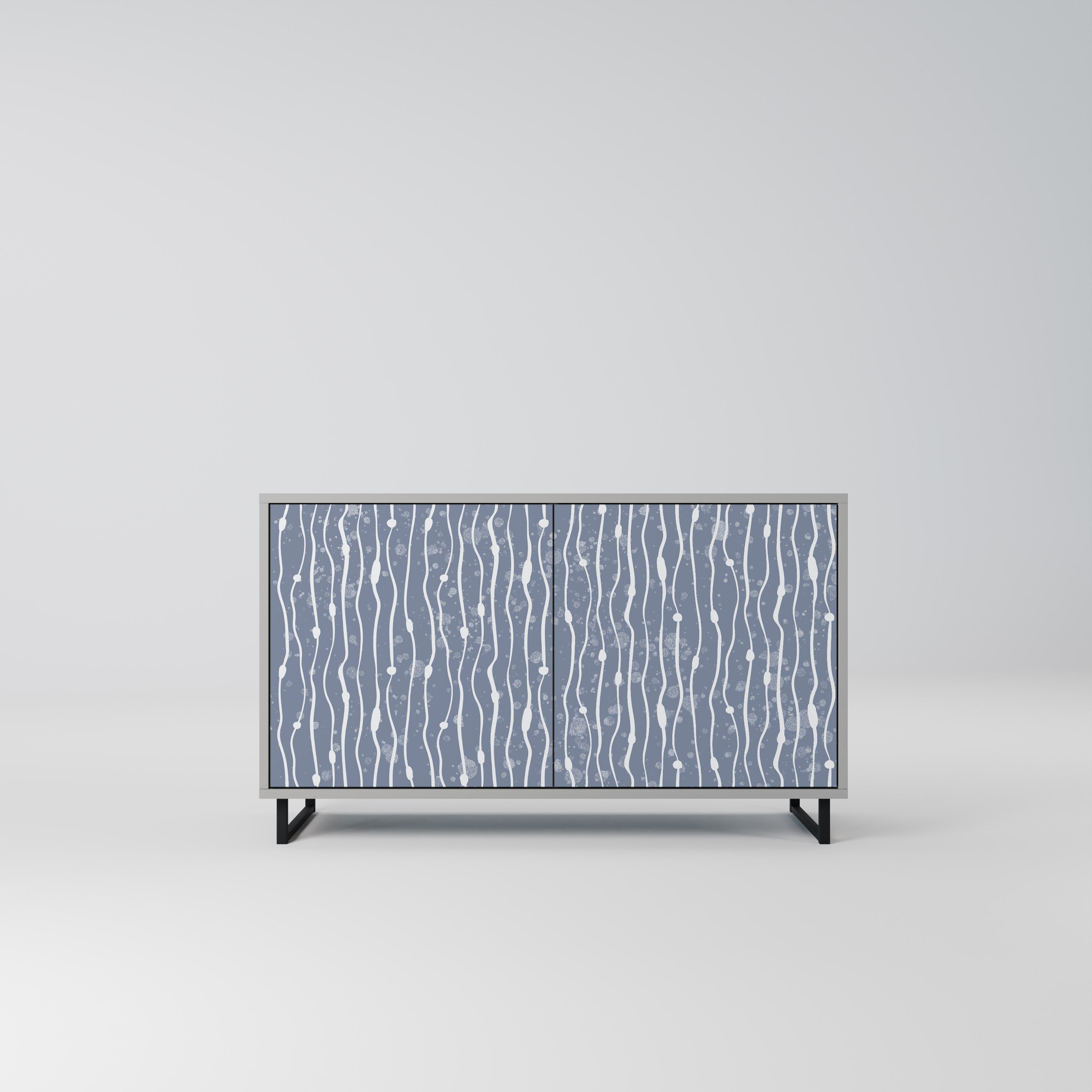 GRAPHITE RAIN Sideboard mit 2 Türen in Grau